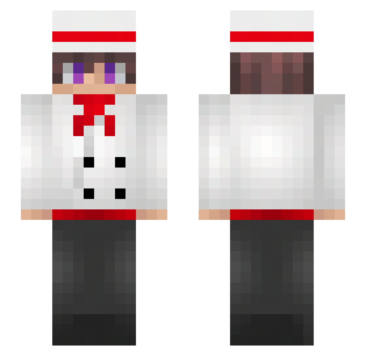 LordLennis Minecraft skin, front and back view