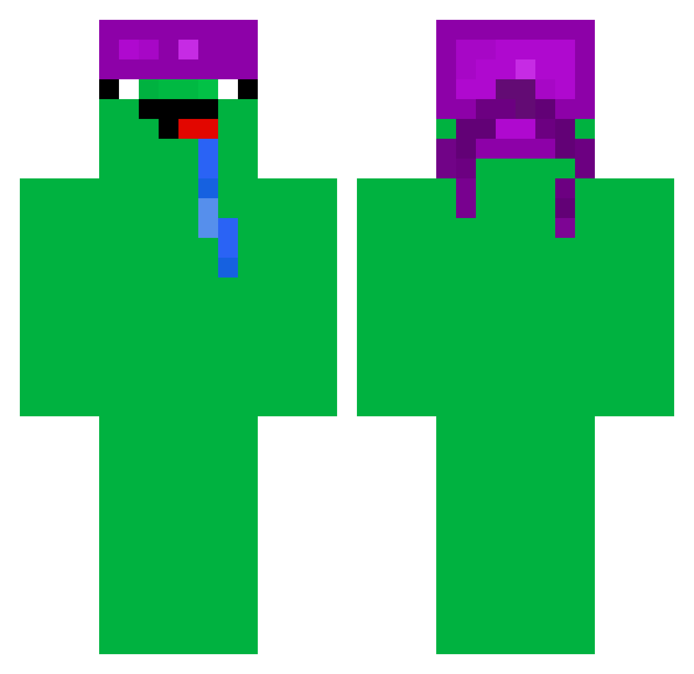savageboi1matt Minecraft skin, front and back view