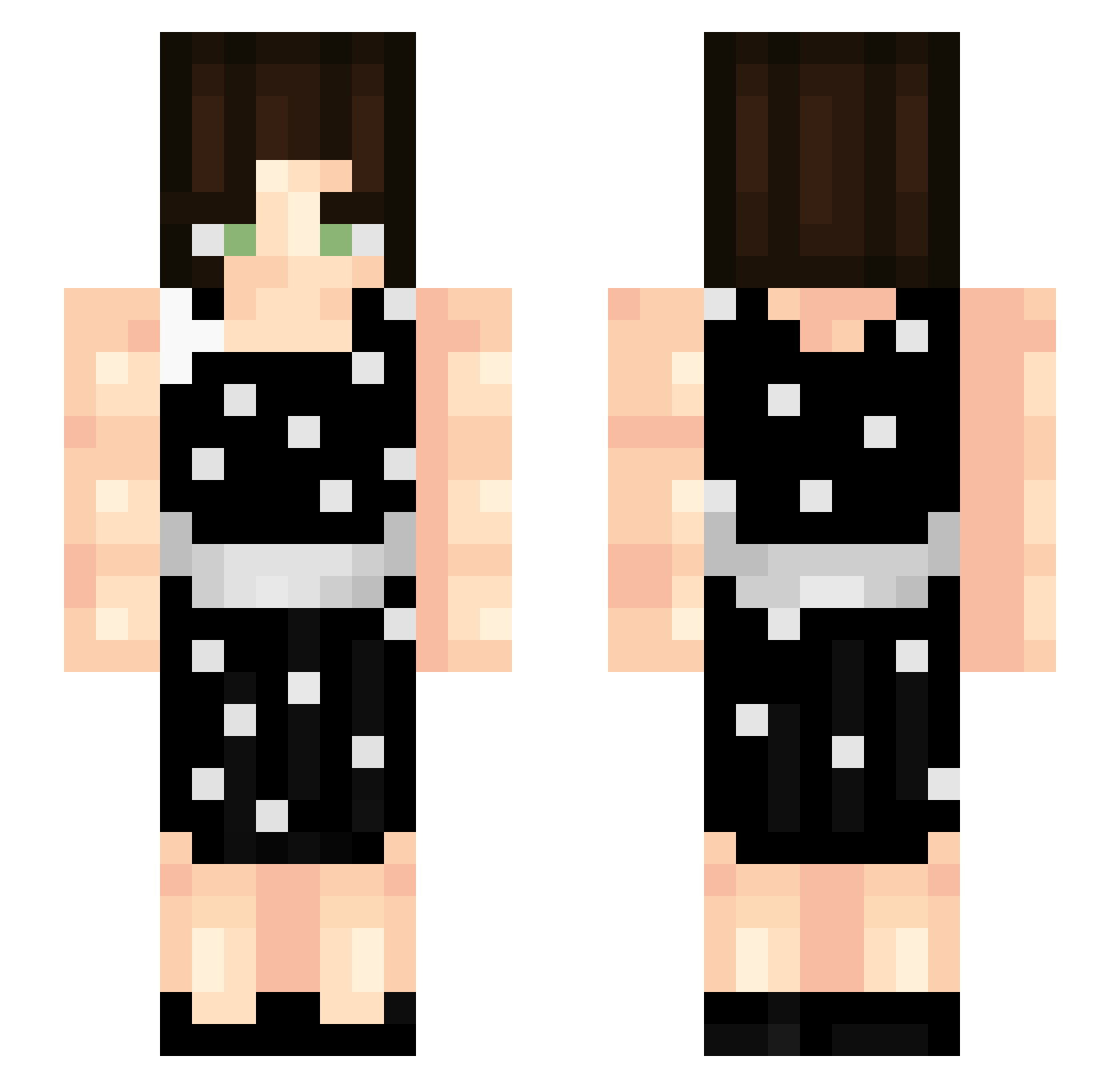 odette__ Minecraft skin, front and back view