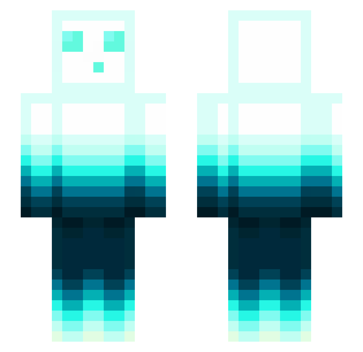 XxFlyingMolmanxX Minecraft skin, front and back view