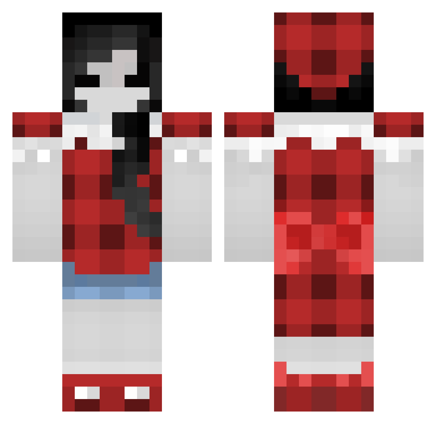 TeaMoonRose1 Minecraft skin, front and back view