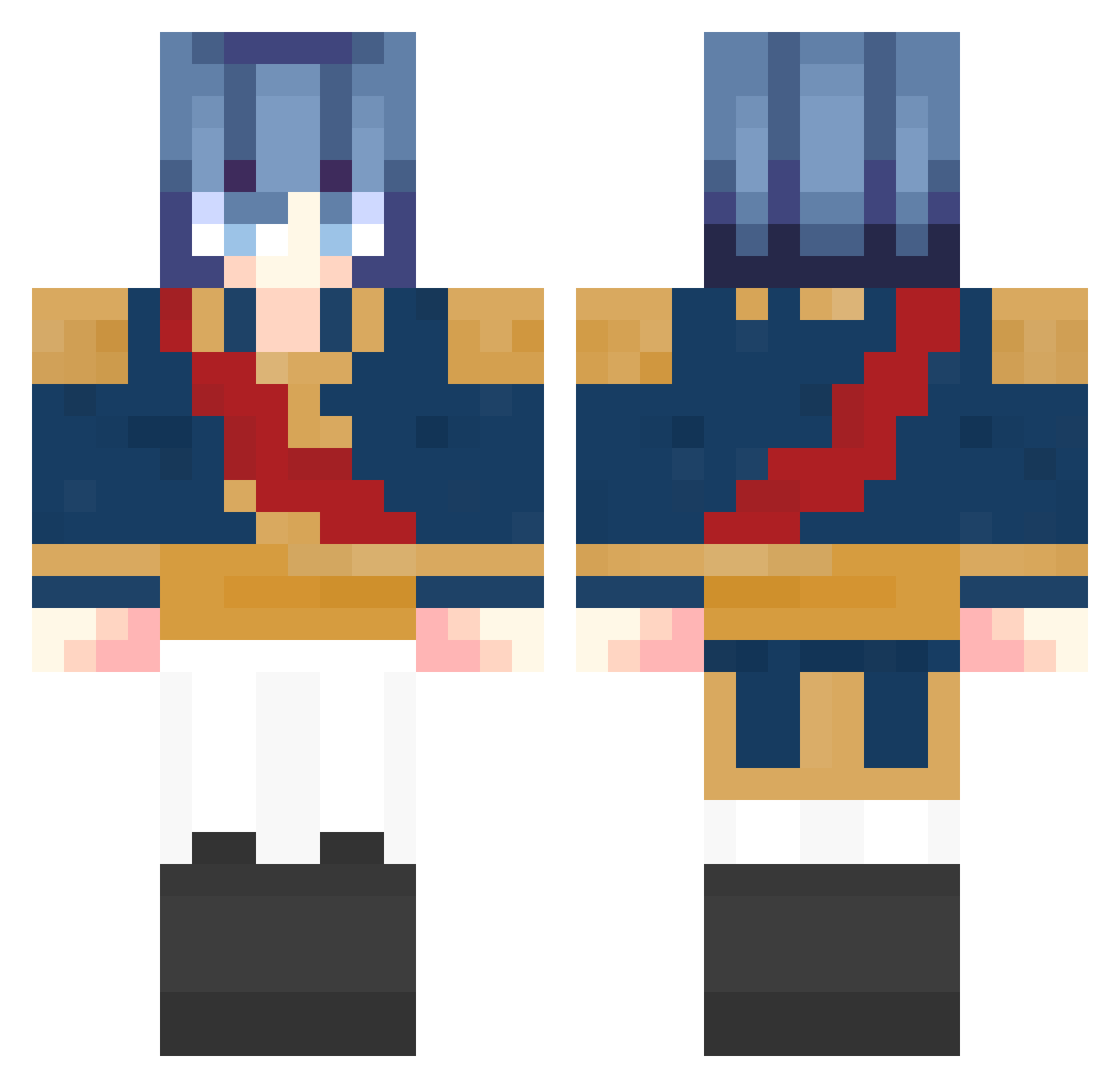 mgtvofficial_ Minecraft skin, front and back view