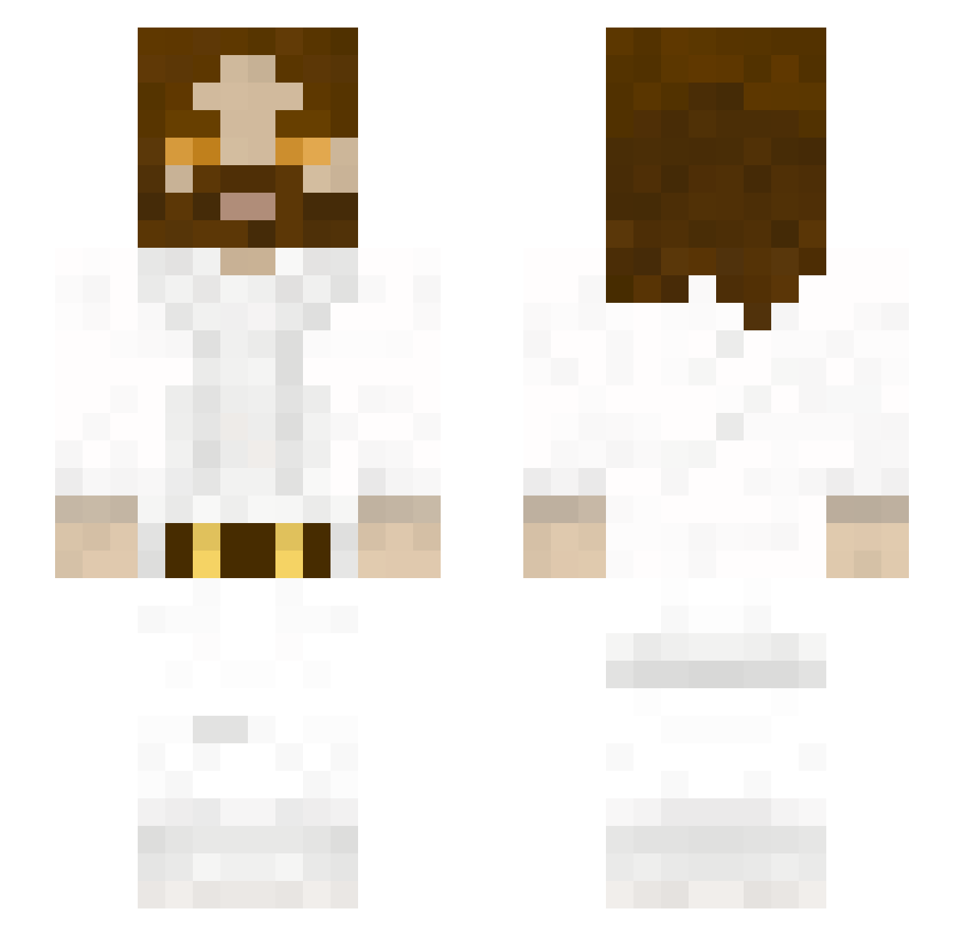 John_Lennon__ Minecraft skin, front and back view