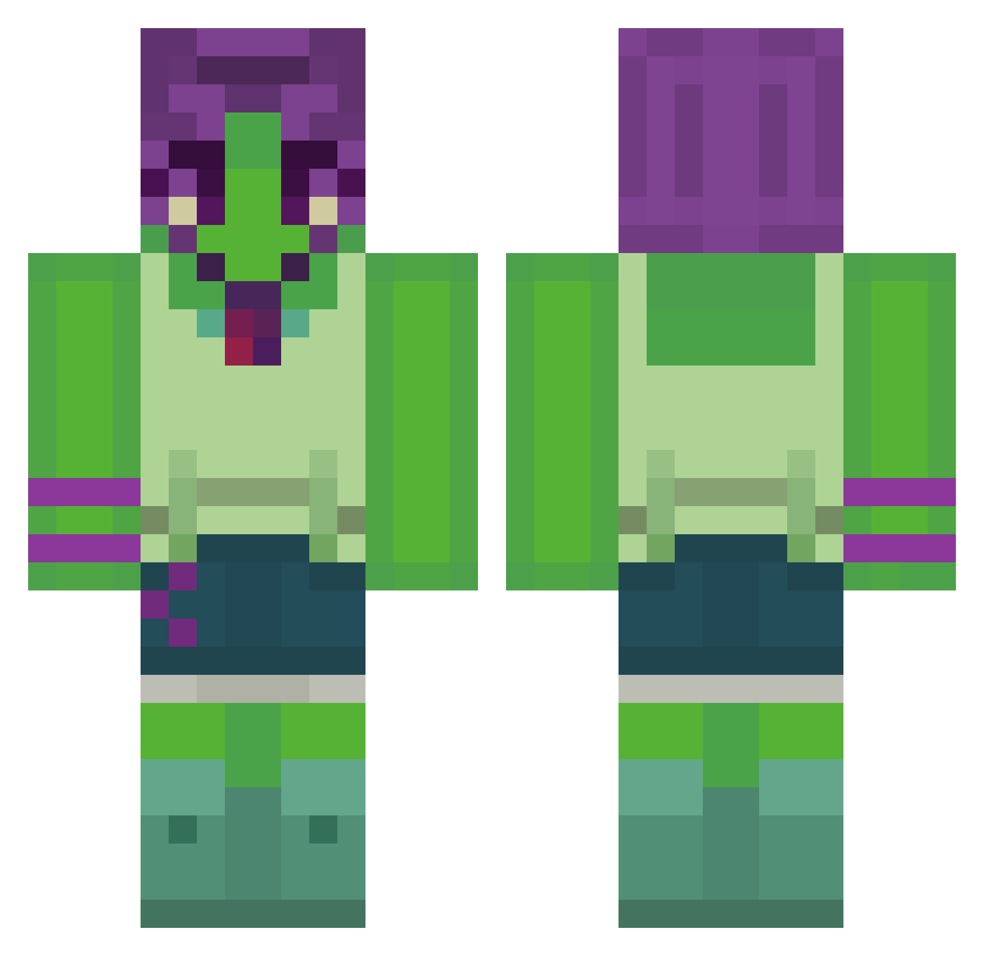 thatali3n Minecraft skin, front and back view