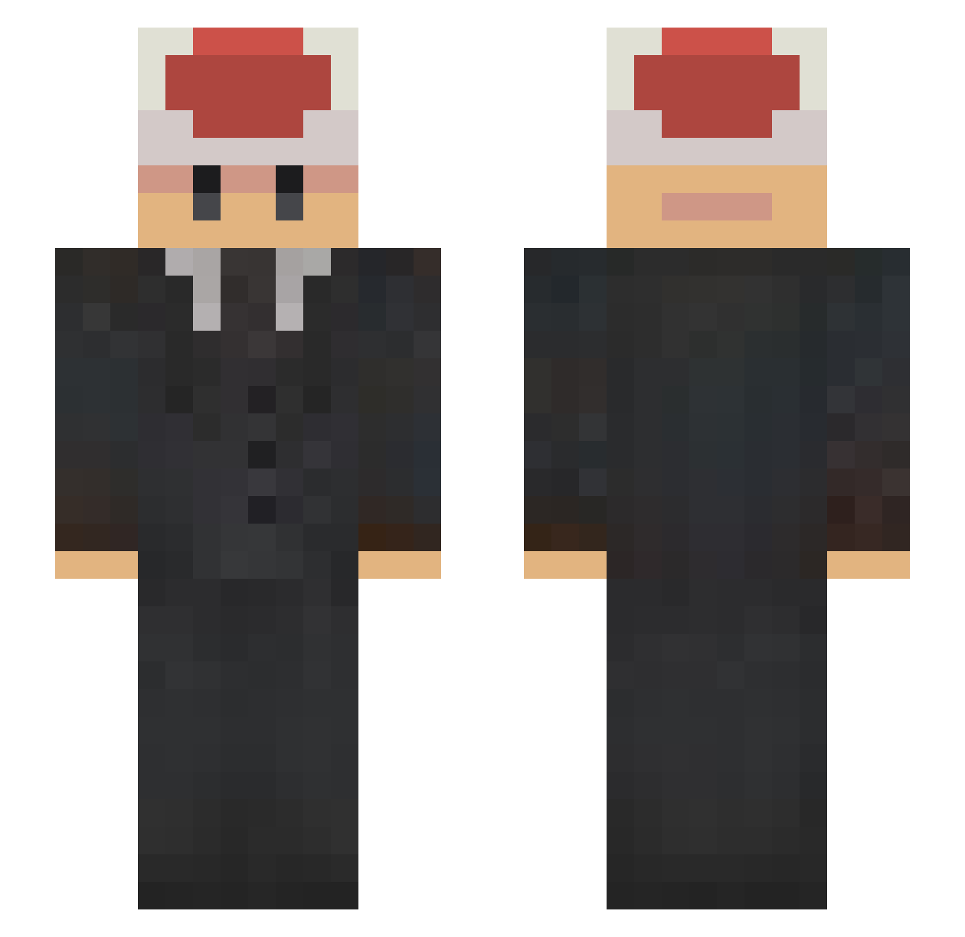 Counterpoint Minecraft skin, front and back view