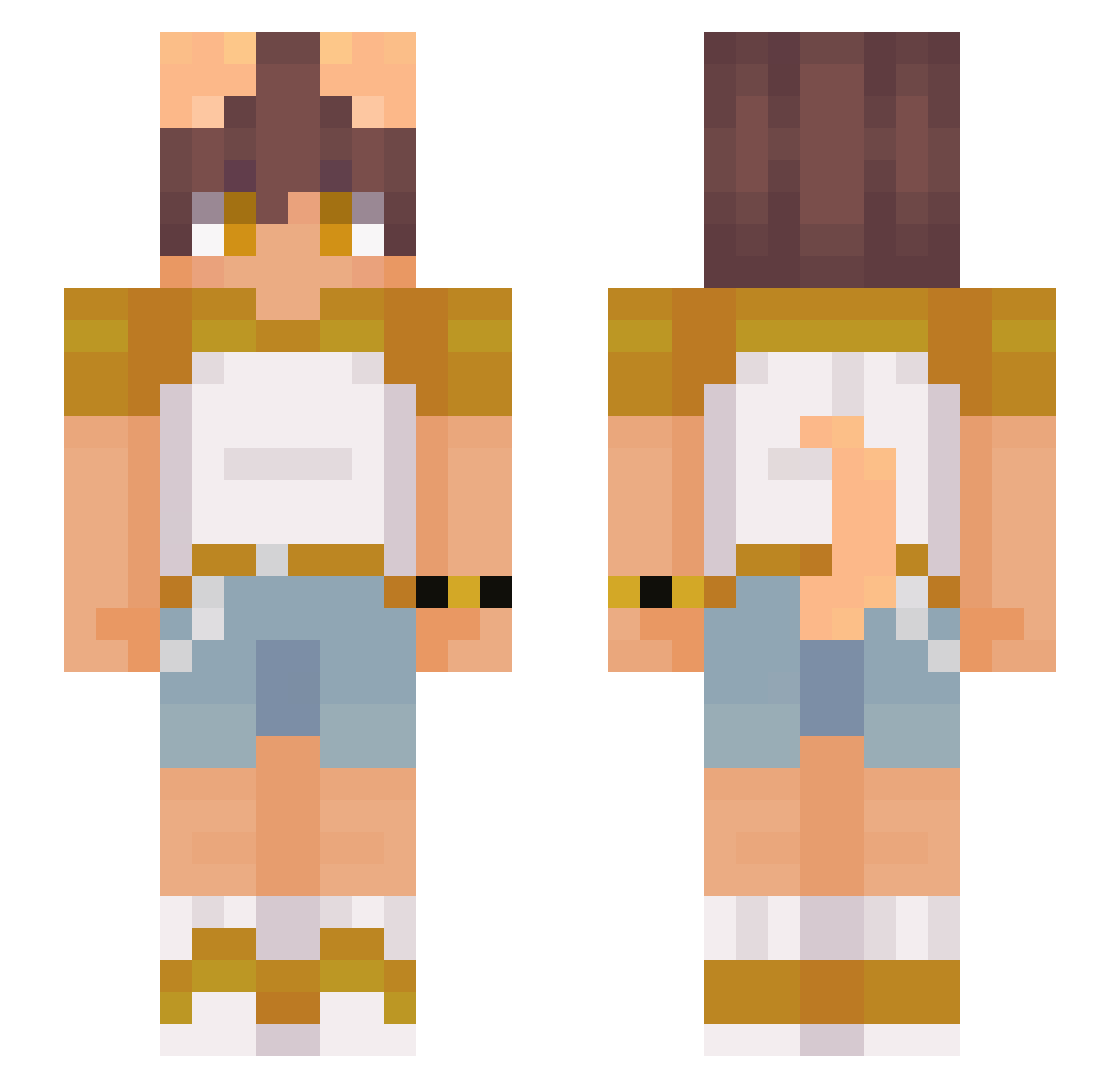 epichillgamer20 Minecraft skin, front and back view