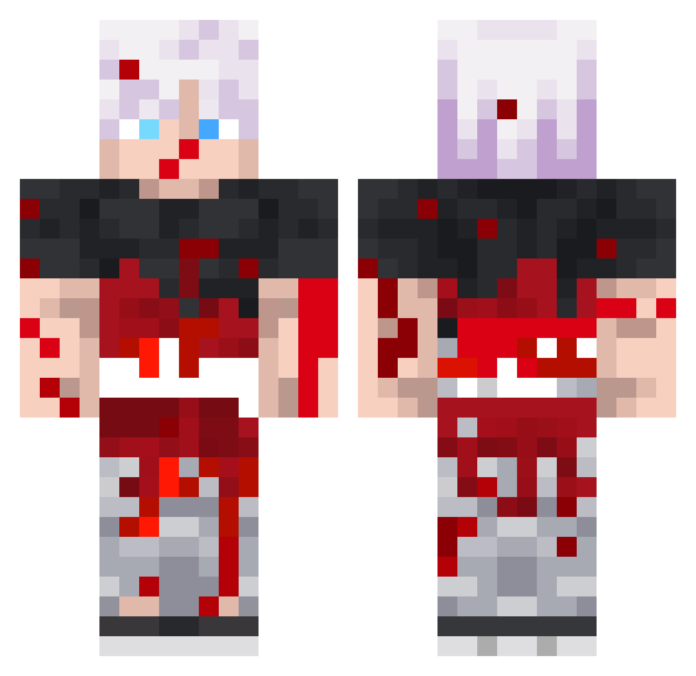 Spidersteve200 Minecraft skin, front and back view