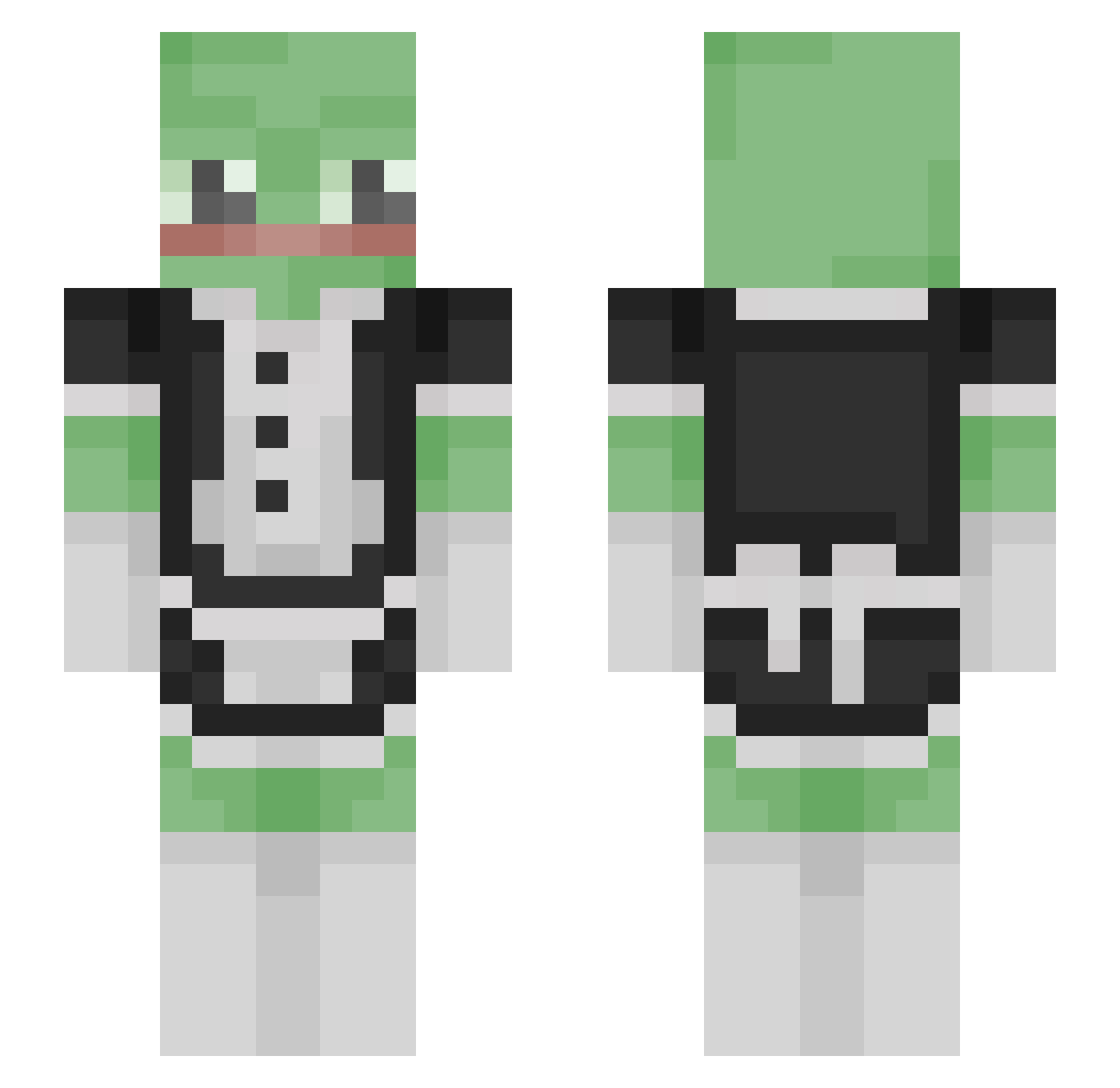 SovietNoodle Minecraft skin, front and back view