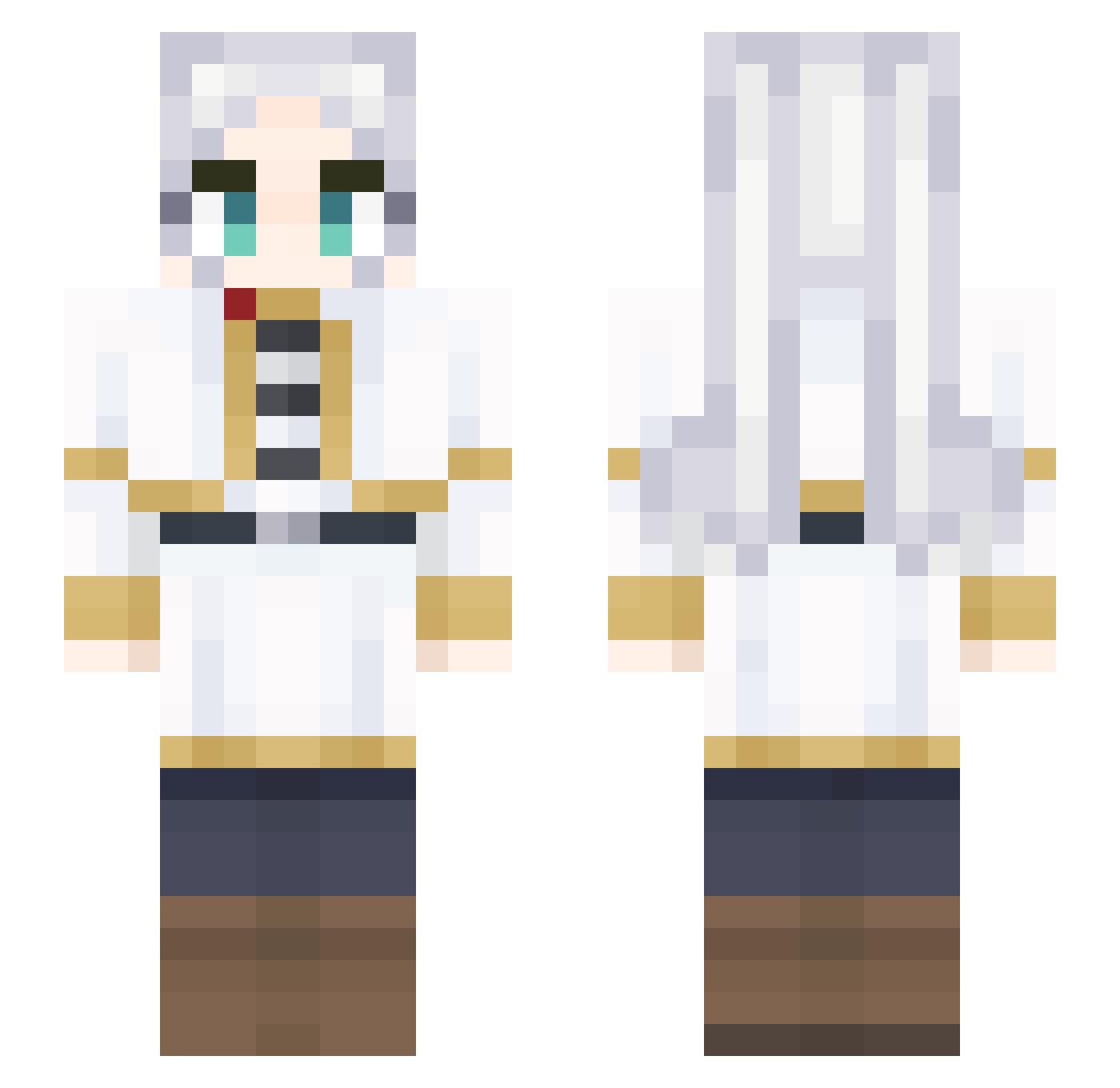 Syzy_gy Minecraft skin, front and back view