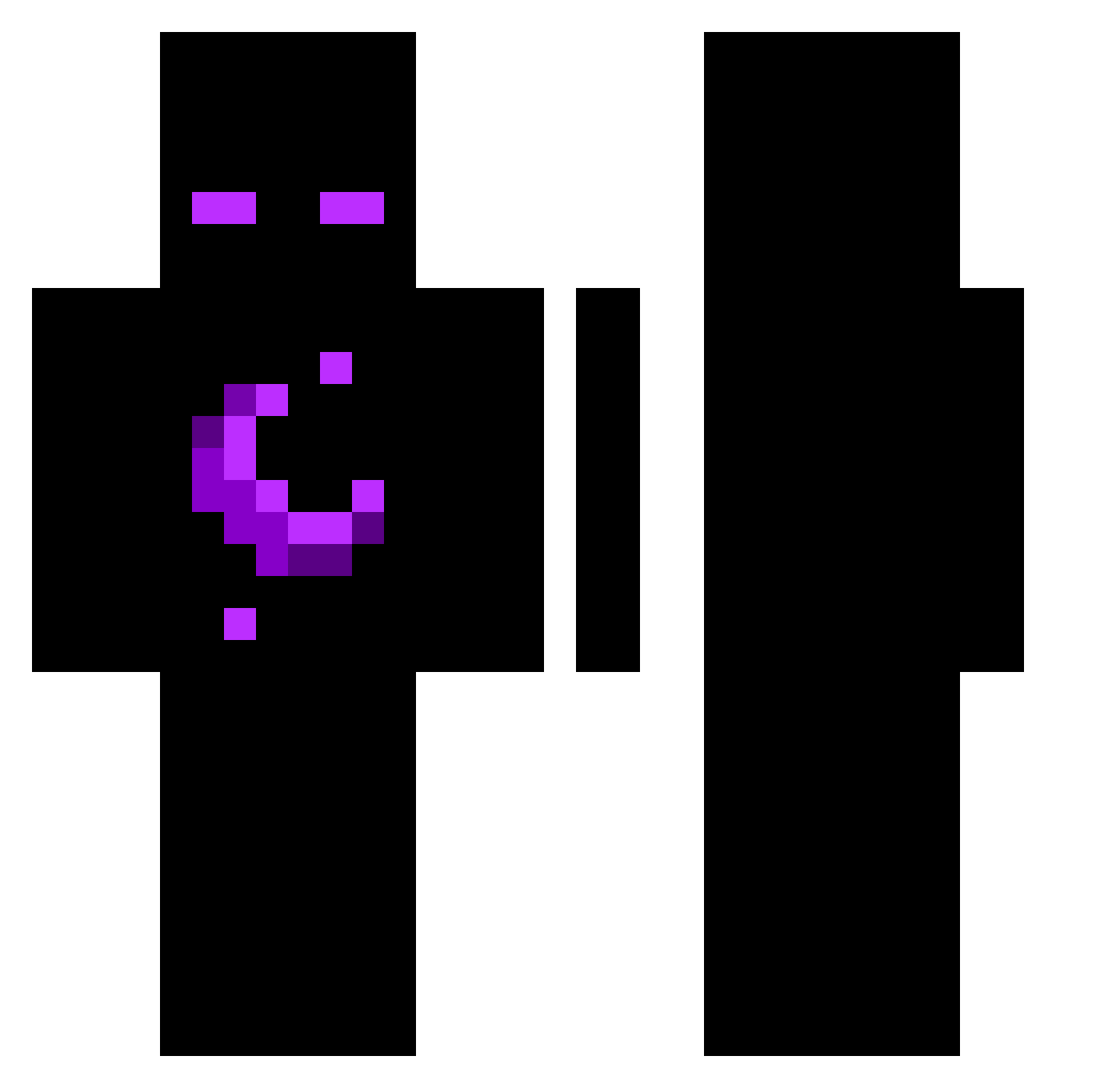jojo_X27 Minecraft skin, front and back view