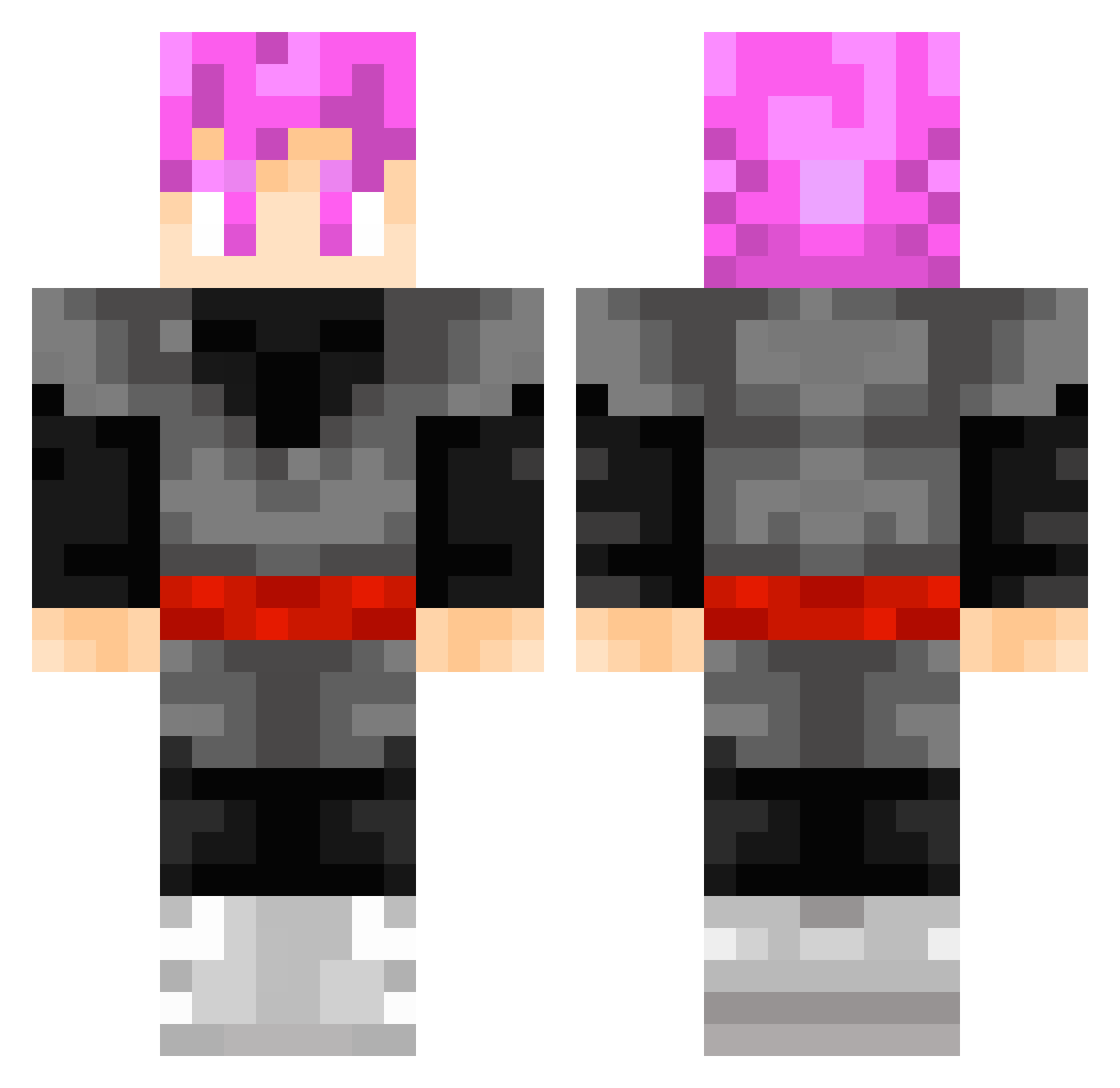 PsychoThunder2 Minecraft skin, front and back view