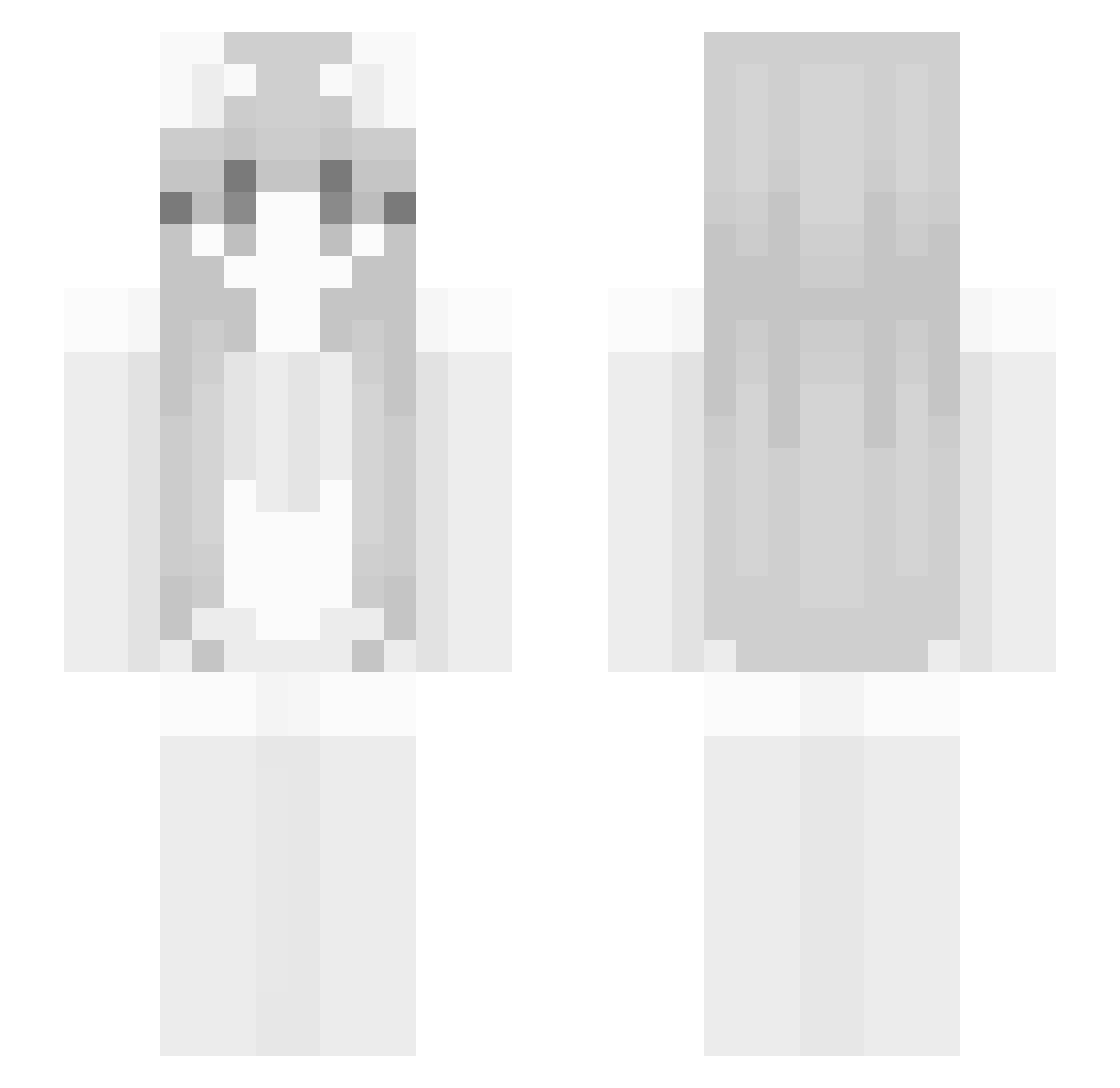 yali_MC Minecraft skin, front and back view