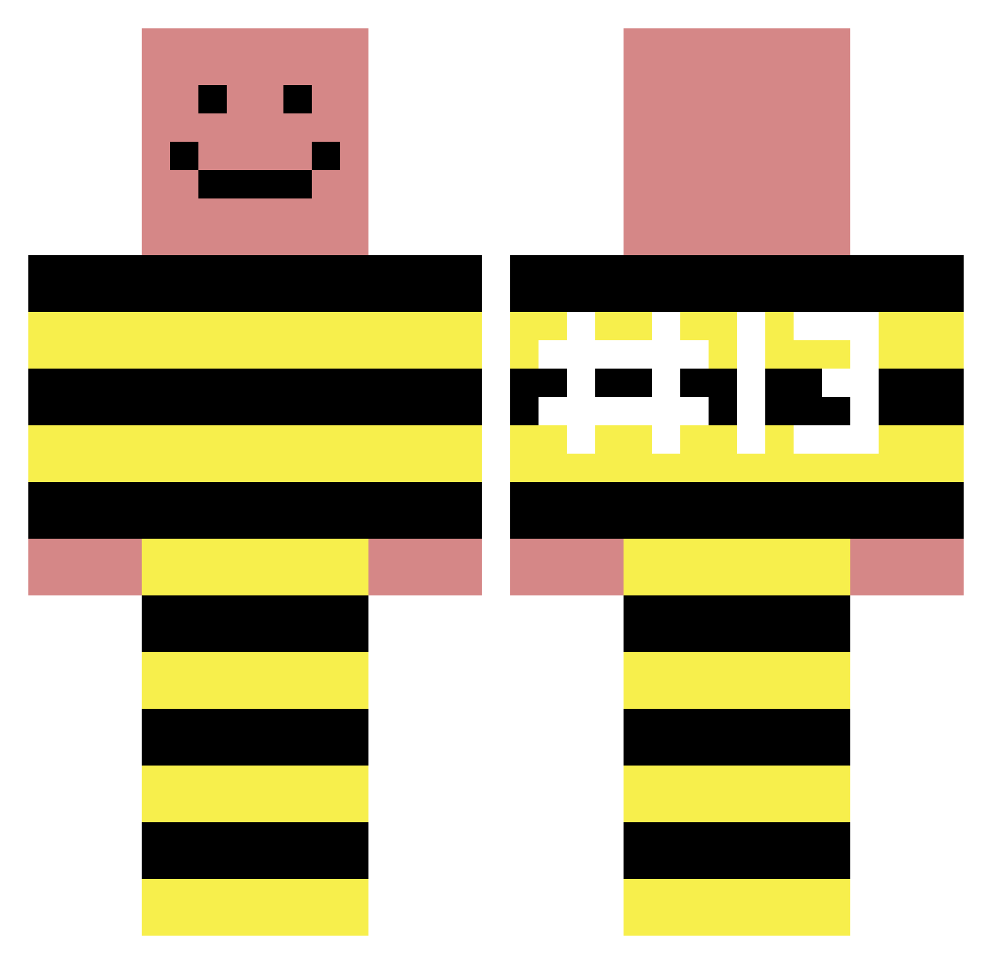 X_katchking_X Minecraft skin, front and back view
