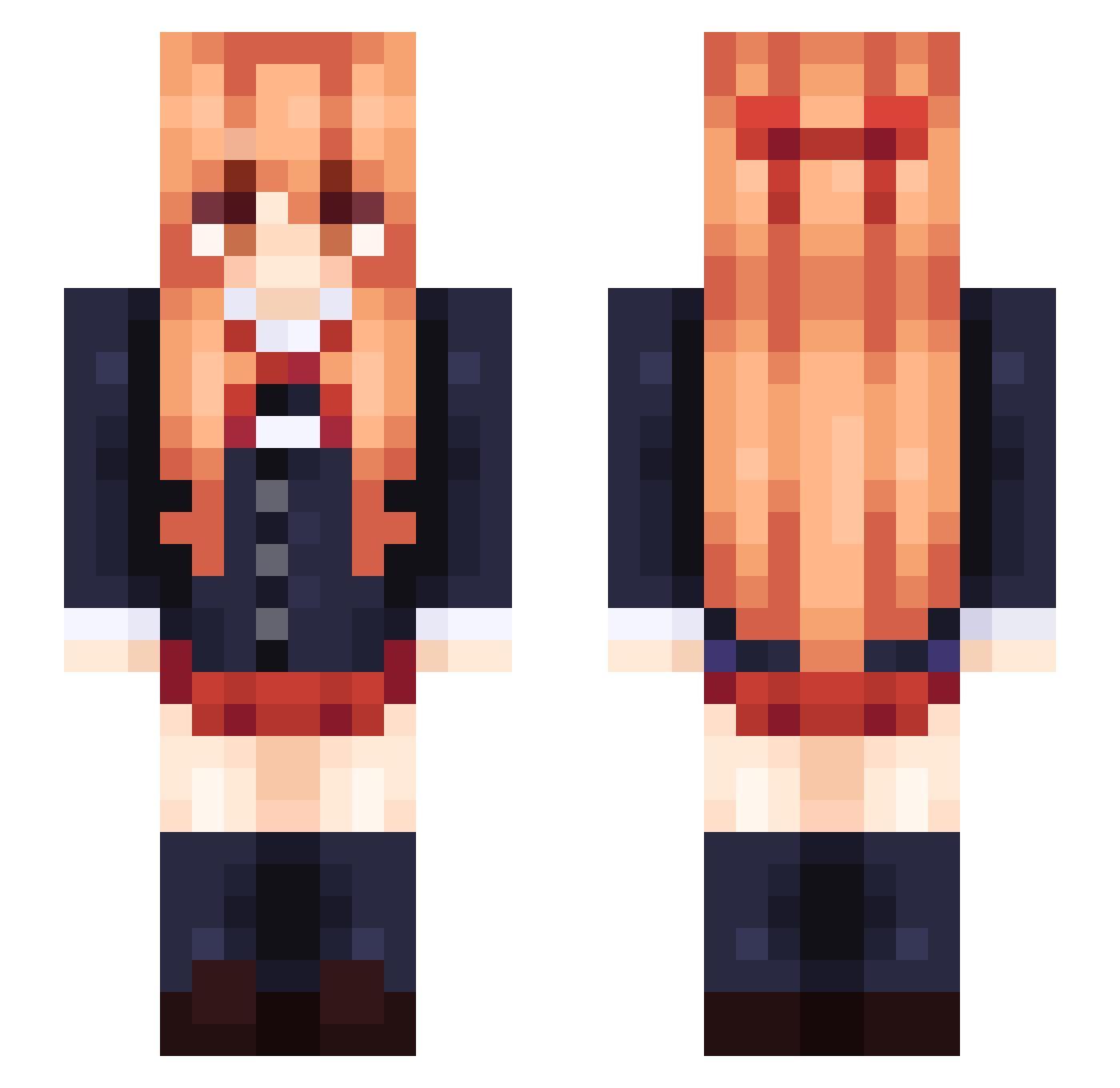 Nic_the_Squid Minecraft skin, front and back view