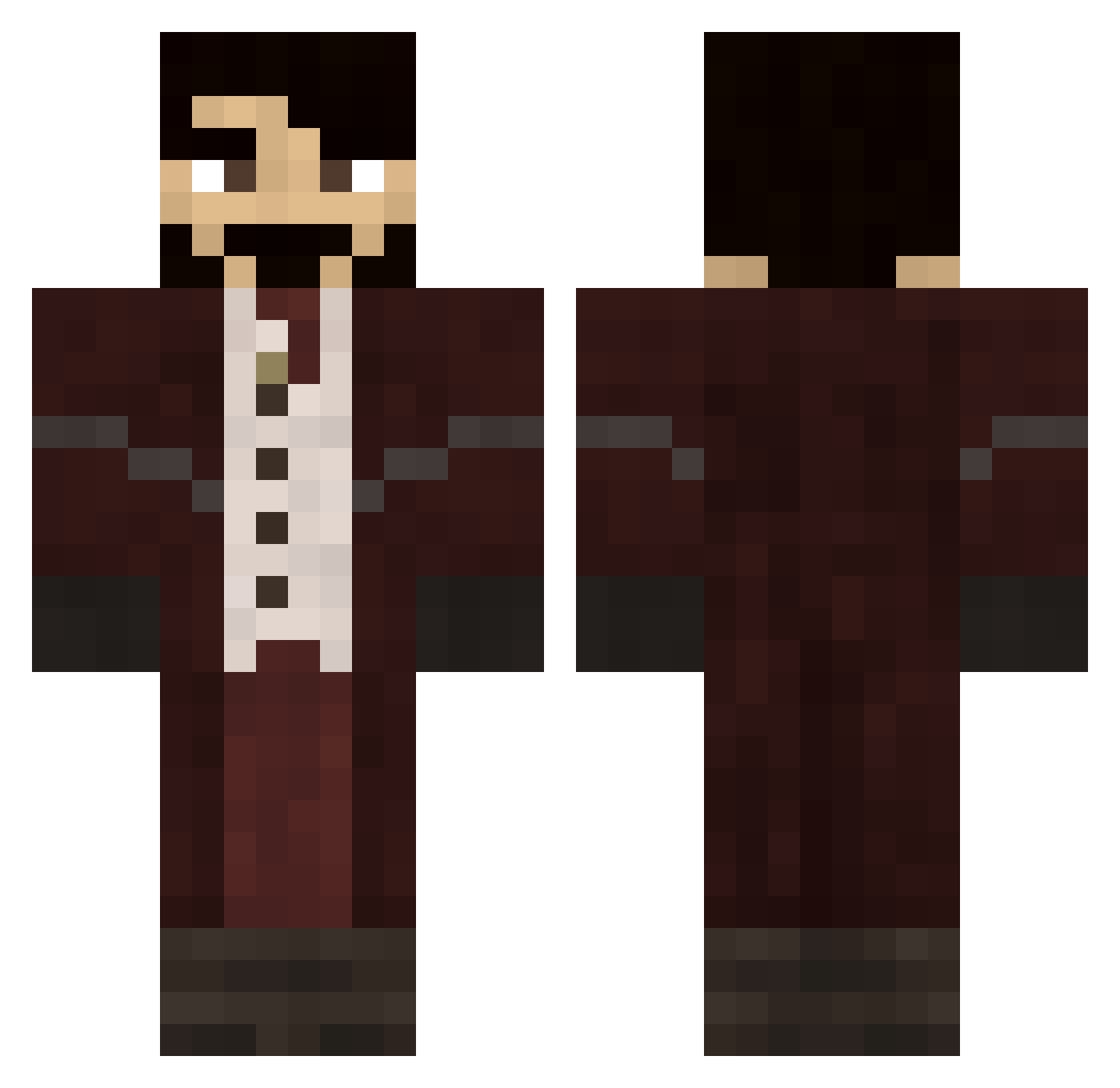 LordRozwald Minecraft skin, front and back view
