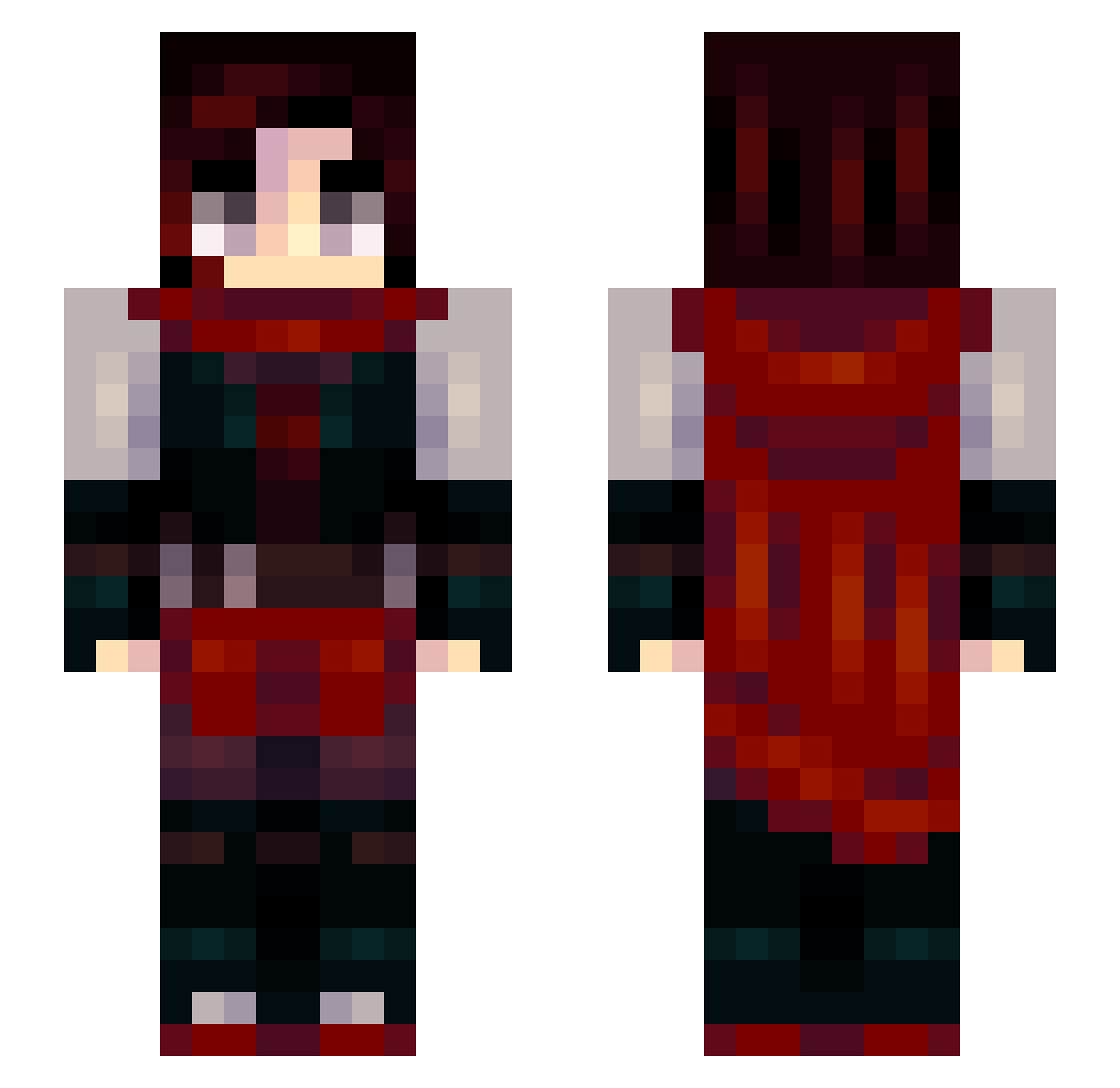 Yayy1123 Minecraft skin, front and back view
