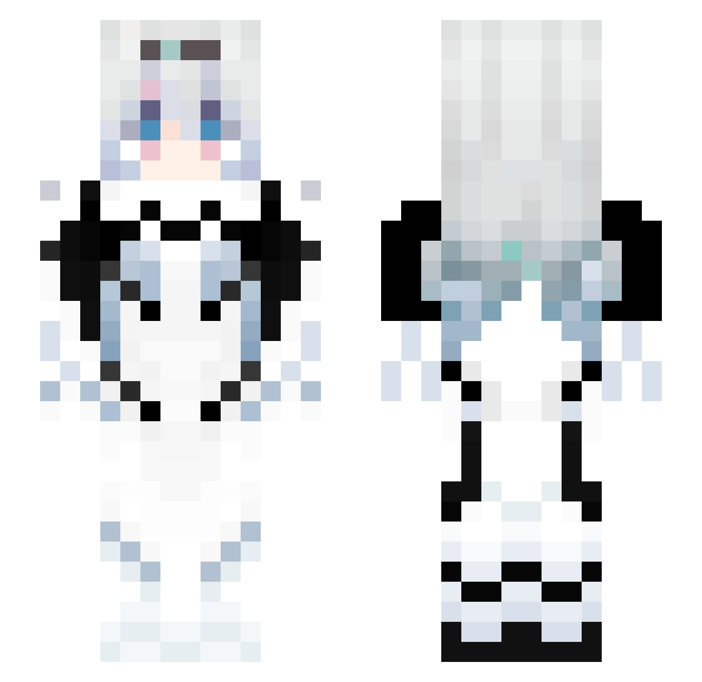 ggez2017 Minecraft skin, front and back view