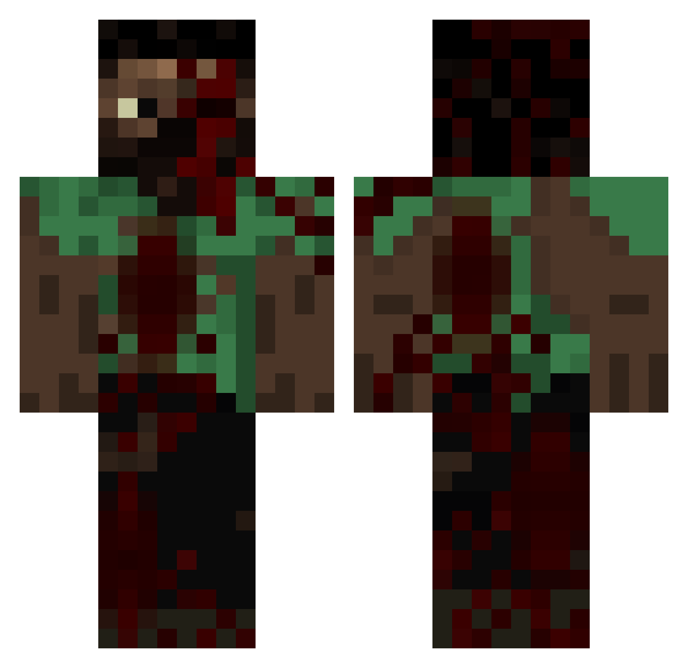 dArcness_ Minecraft skin, front and back view