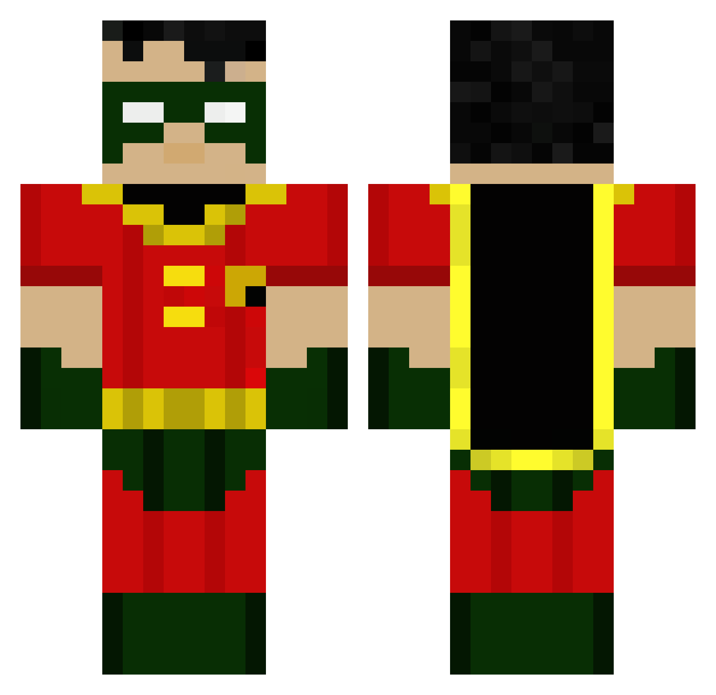 NeutralGame Minecraft skin, front and back view