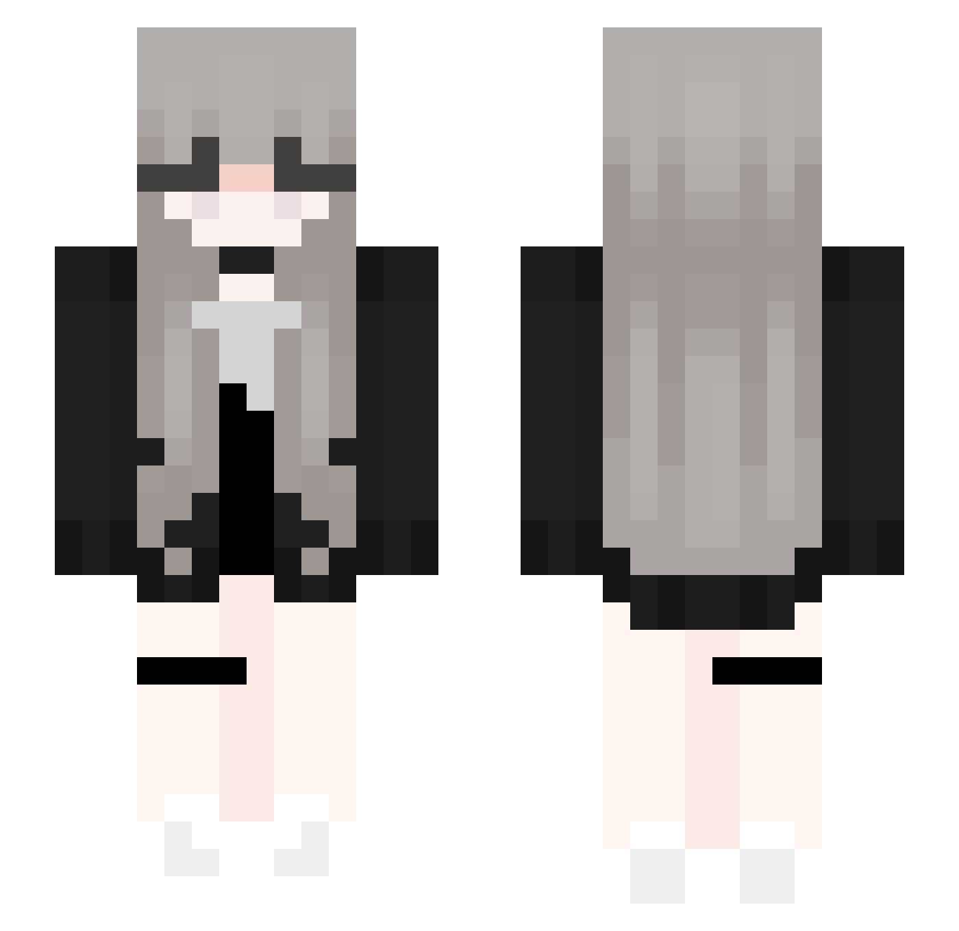 Flowdanny Minecraft skin, front and back view