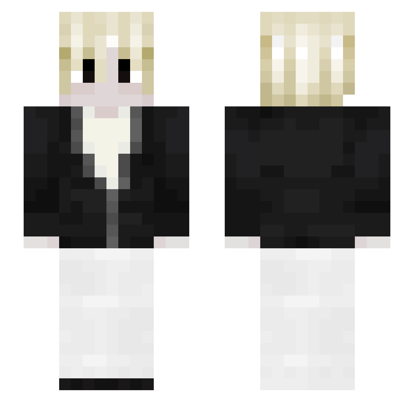 mergle192 Minecraft skin, front and back view