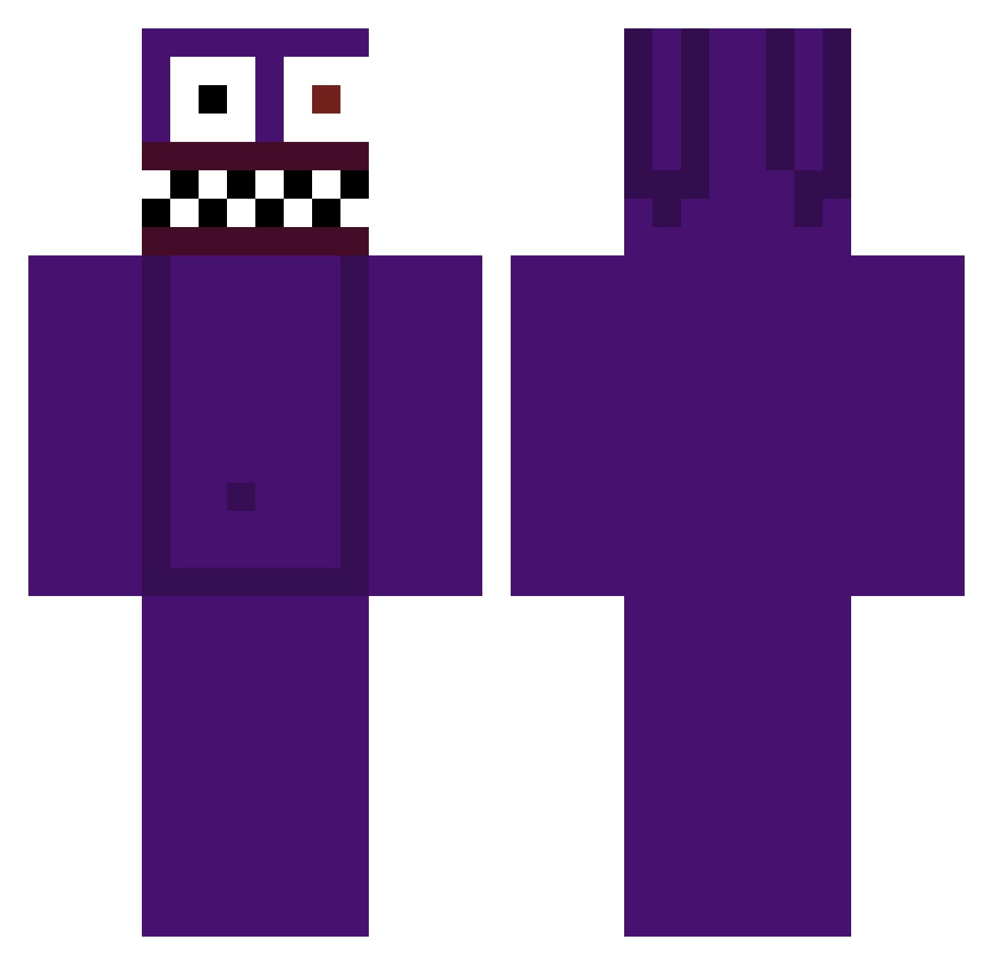 __Vita__ Minecraft skin, front and back view