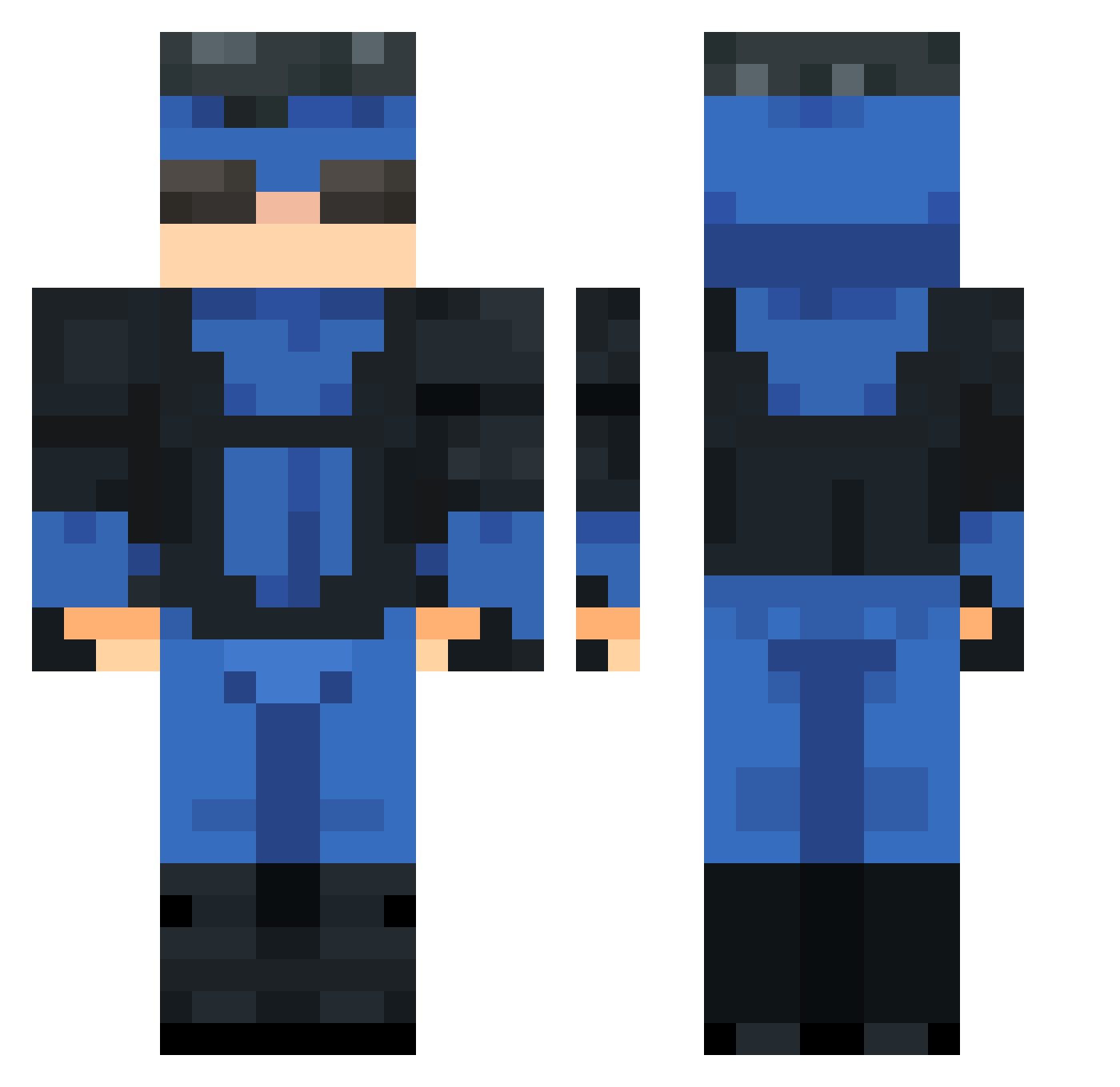 phill_swiftt Minecraft skin, front and back view