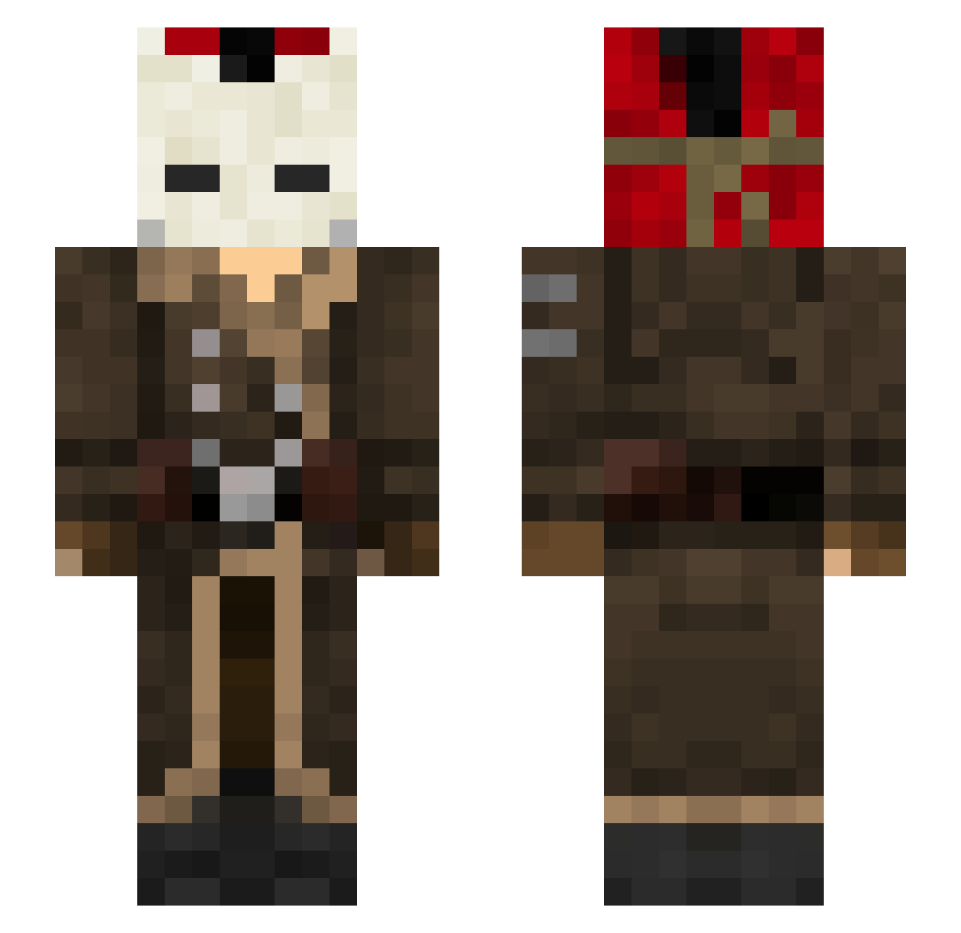 Ozzie_uwu Minecraft skin, front and back view