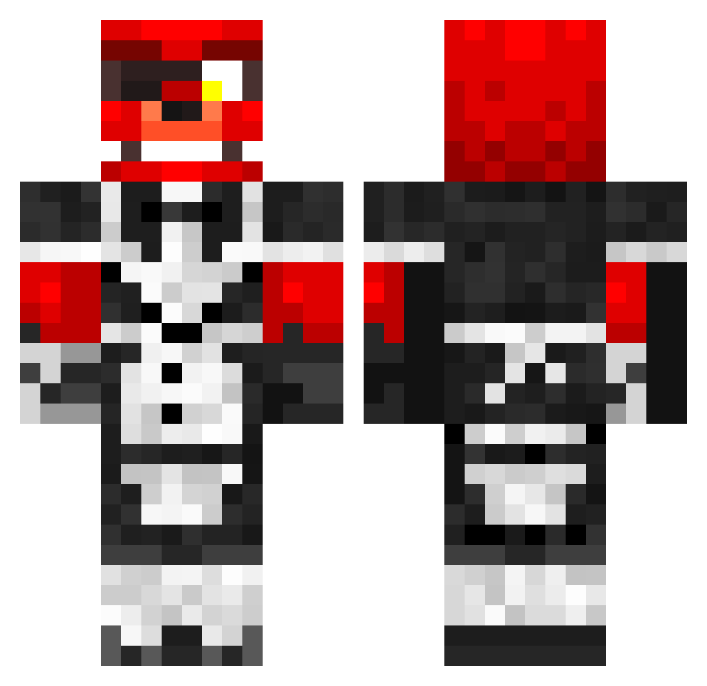 REM_1 Minecraft skin, front and back view