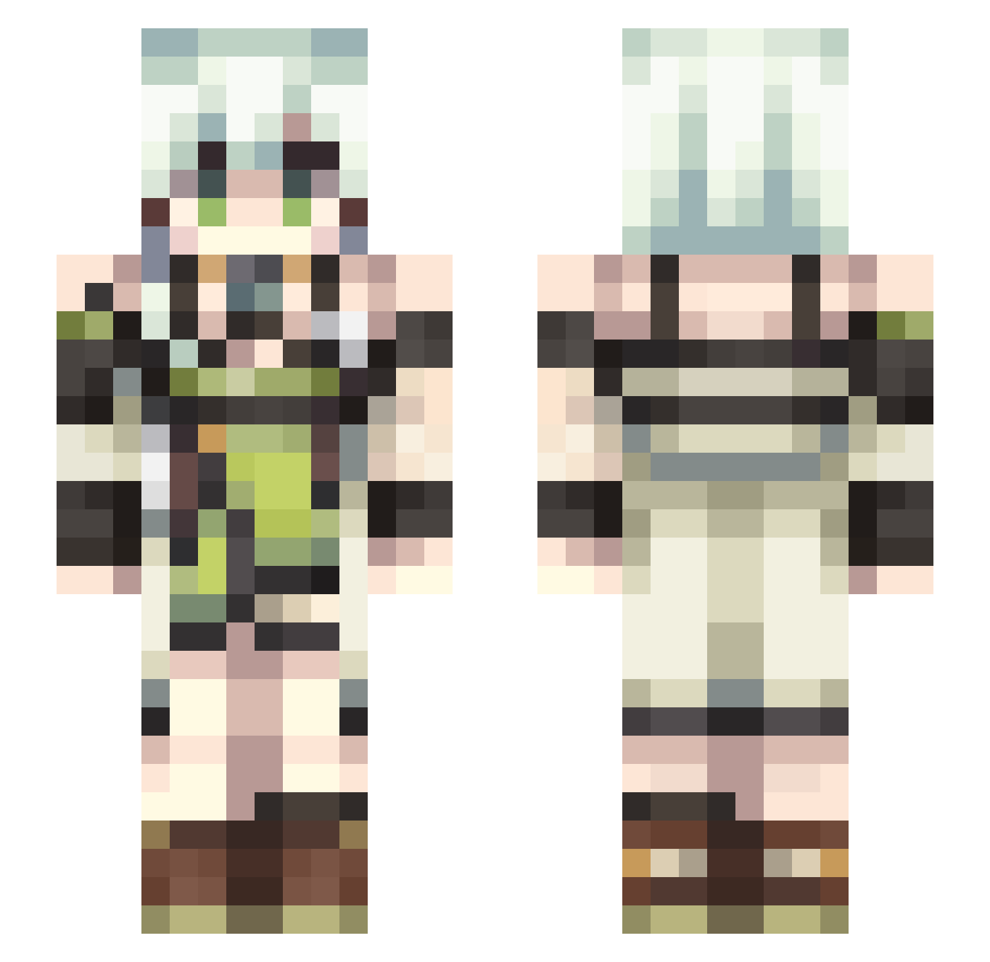Kyzek__ Minecraft skin, front and back view