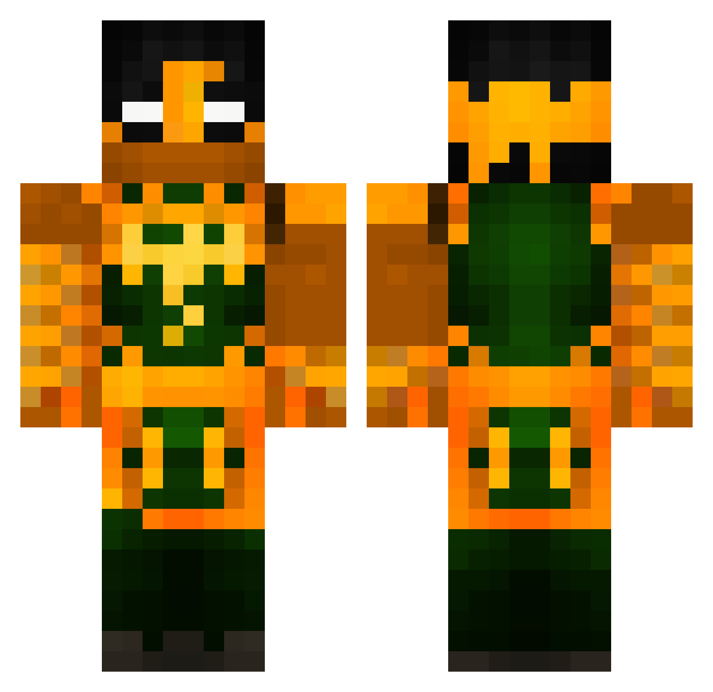 Eric_Is_Okay Minecraft skin, front and back view