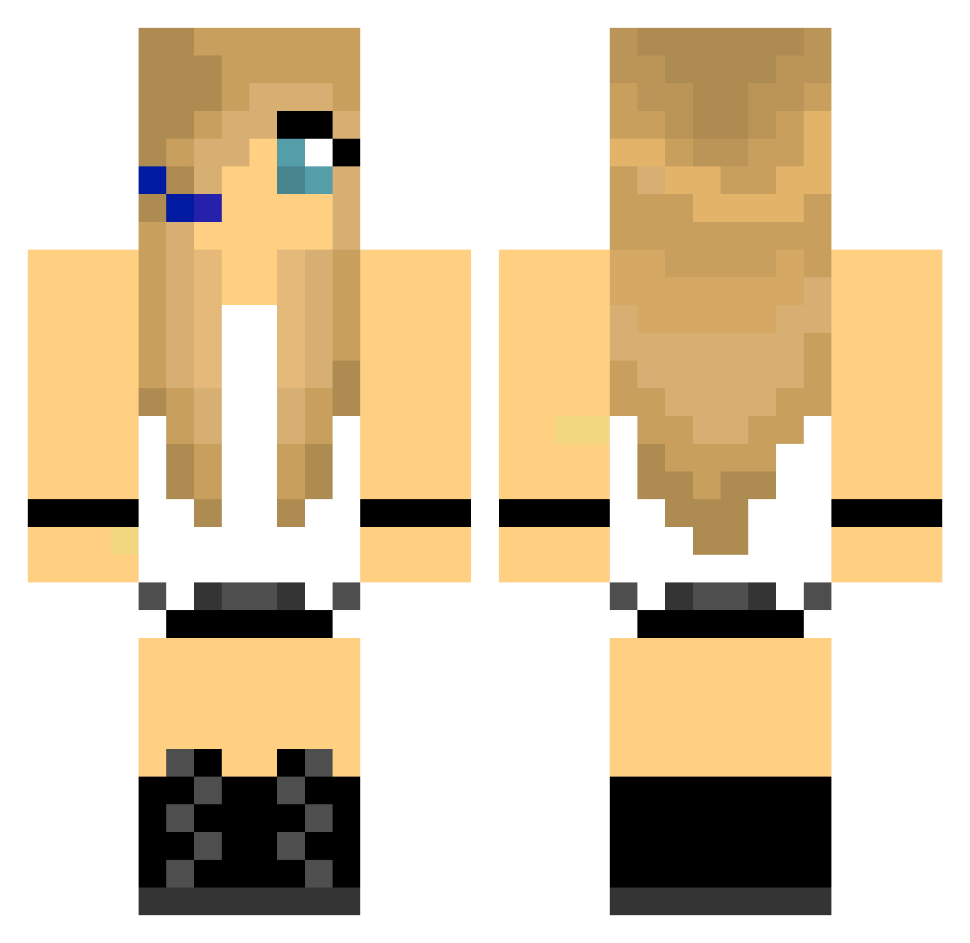 avakim Minecraft skin, front and back view