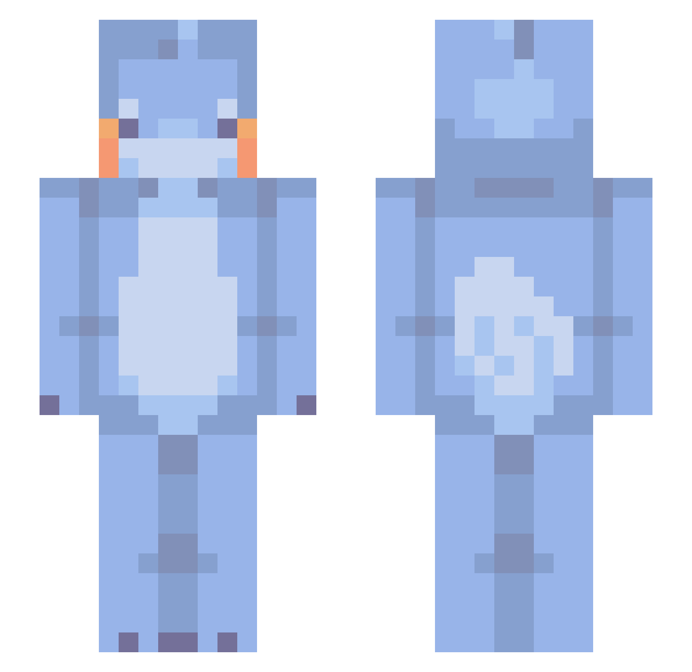 ProMango3013 Minecraft skin, front and back view