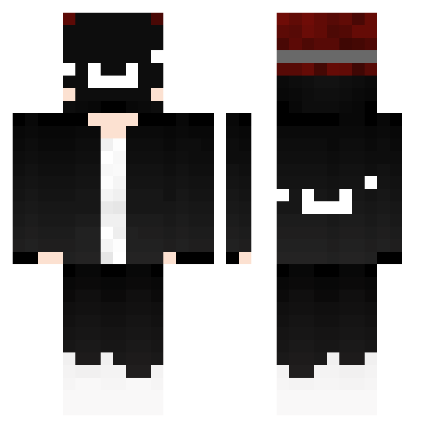 Seven_Eye Minecraft skin, front and back view
