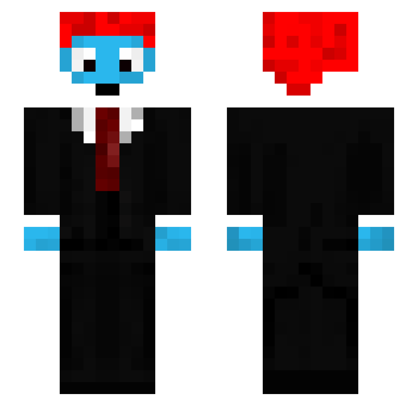 SpRiiXx Minecraft skin, front and back view