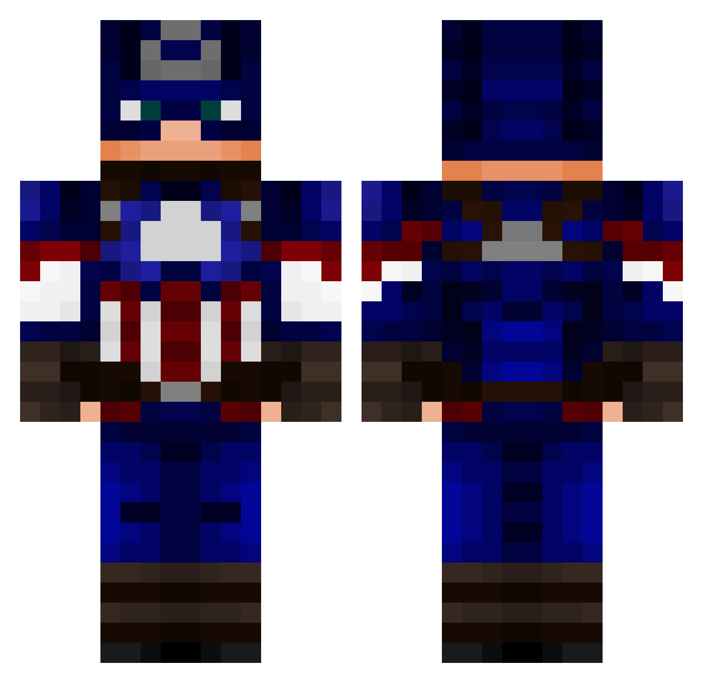 Kenna223 Minecraft skin, front and back view