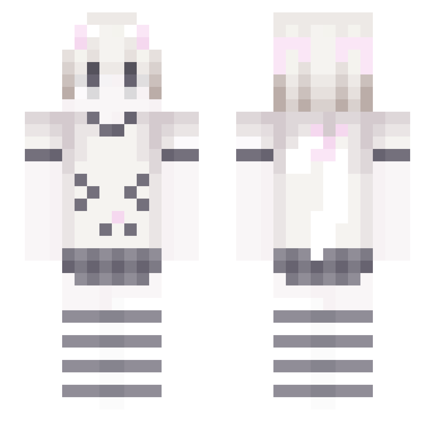 CatBoy_2026 Minecraft skin, front and back view