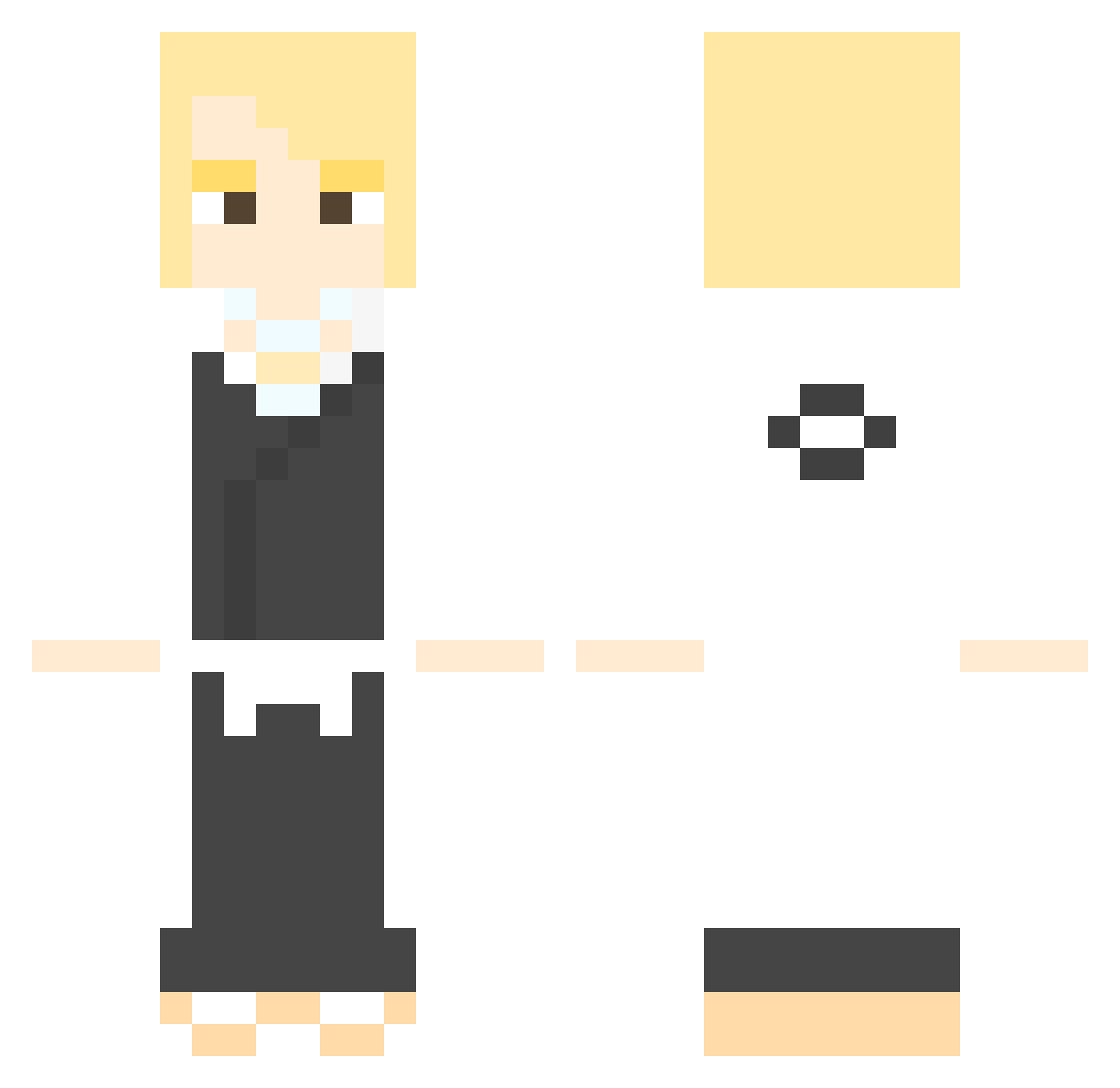 Chaifon_elvis Minecraft skin, front and back view