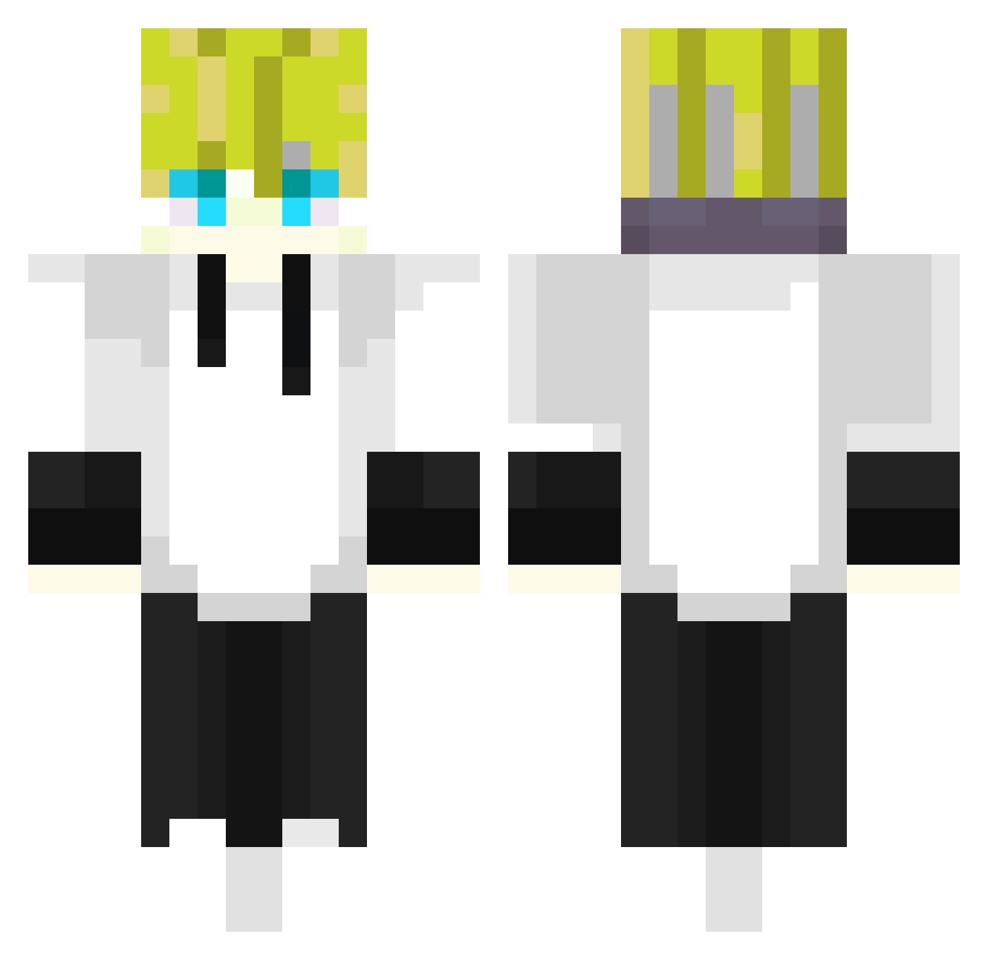 elpa4565 Minecraft skin, front and back view