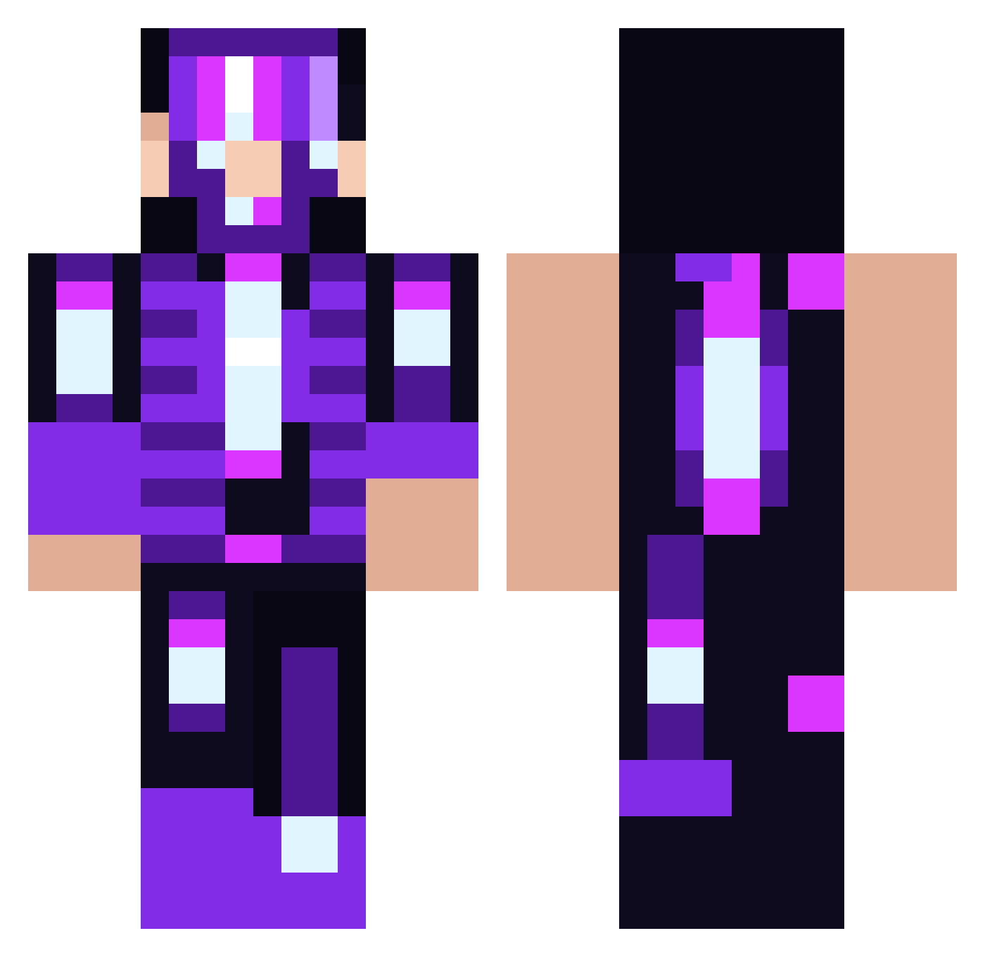 JaiShreeKrishna Minecraft skin, front and back view