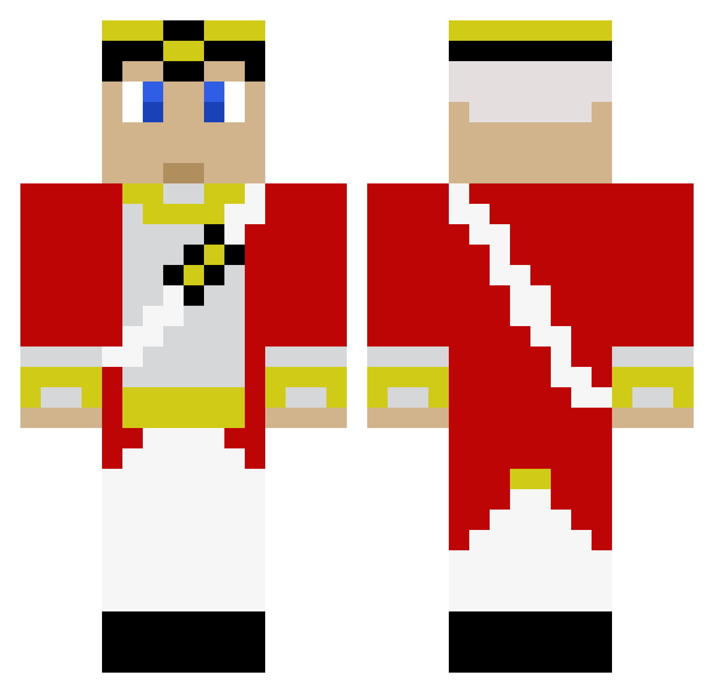 Herry Minecraft skin, front and back view