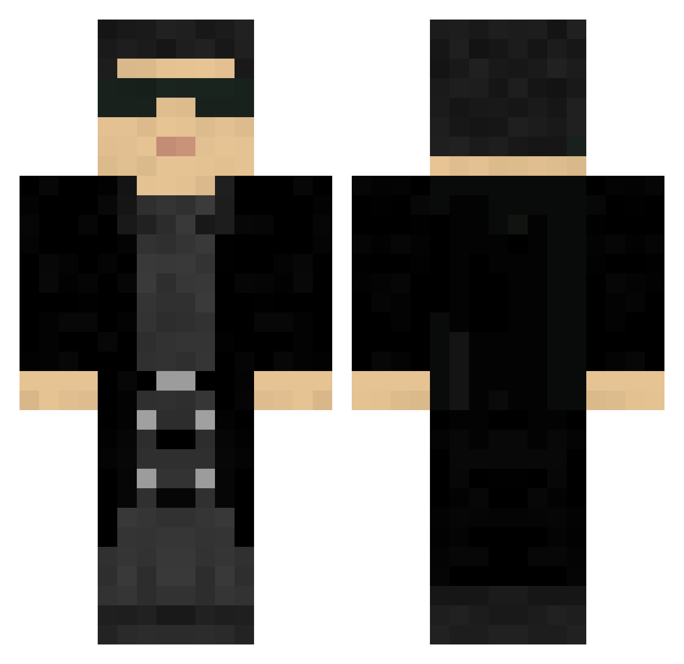 rata200 Minecraft skin, front and back view