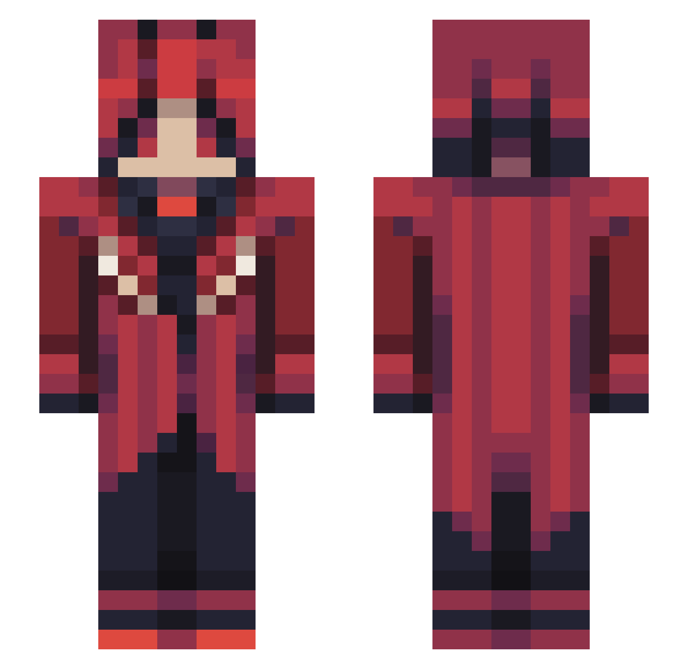 Niko9078 Minecraft skin, front and back view