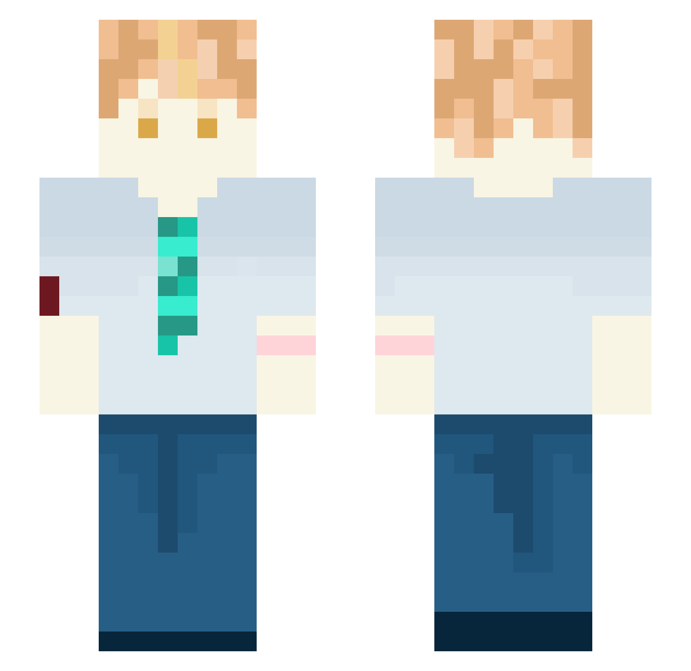 froatspell691 Minecraft skin, front and back view