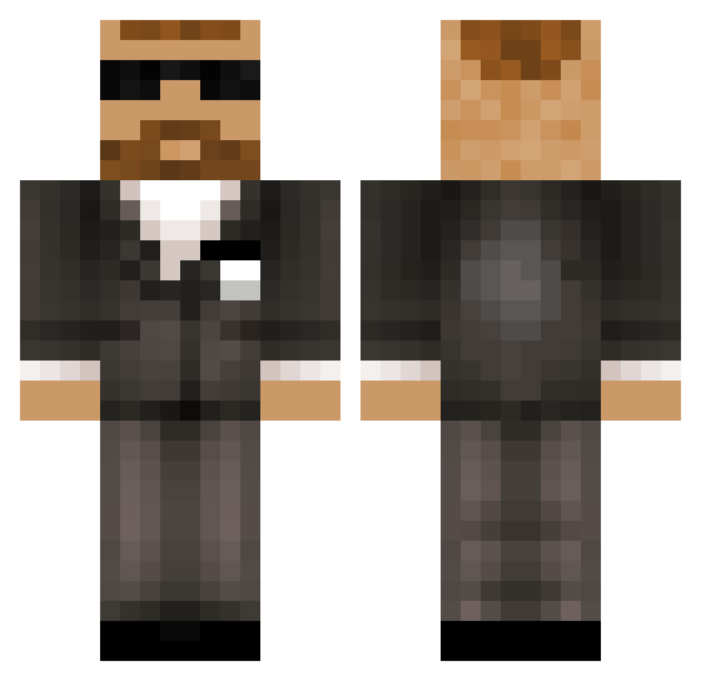 ReVerse1212 Minecraft skin, front and back view
