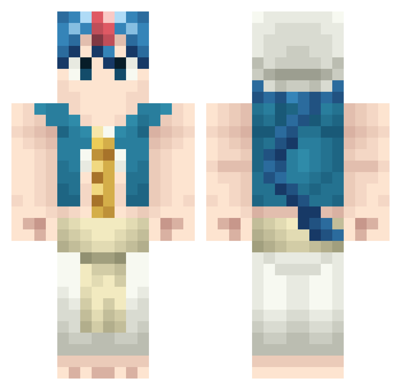 thenono1 Minecraft skin, front and back view