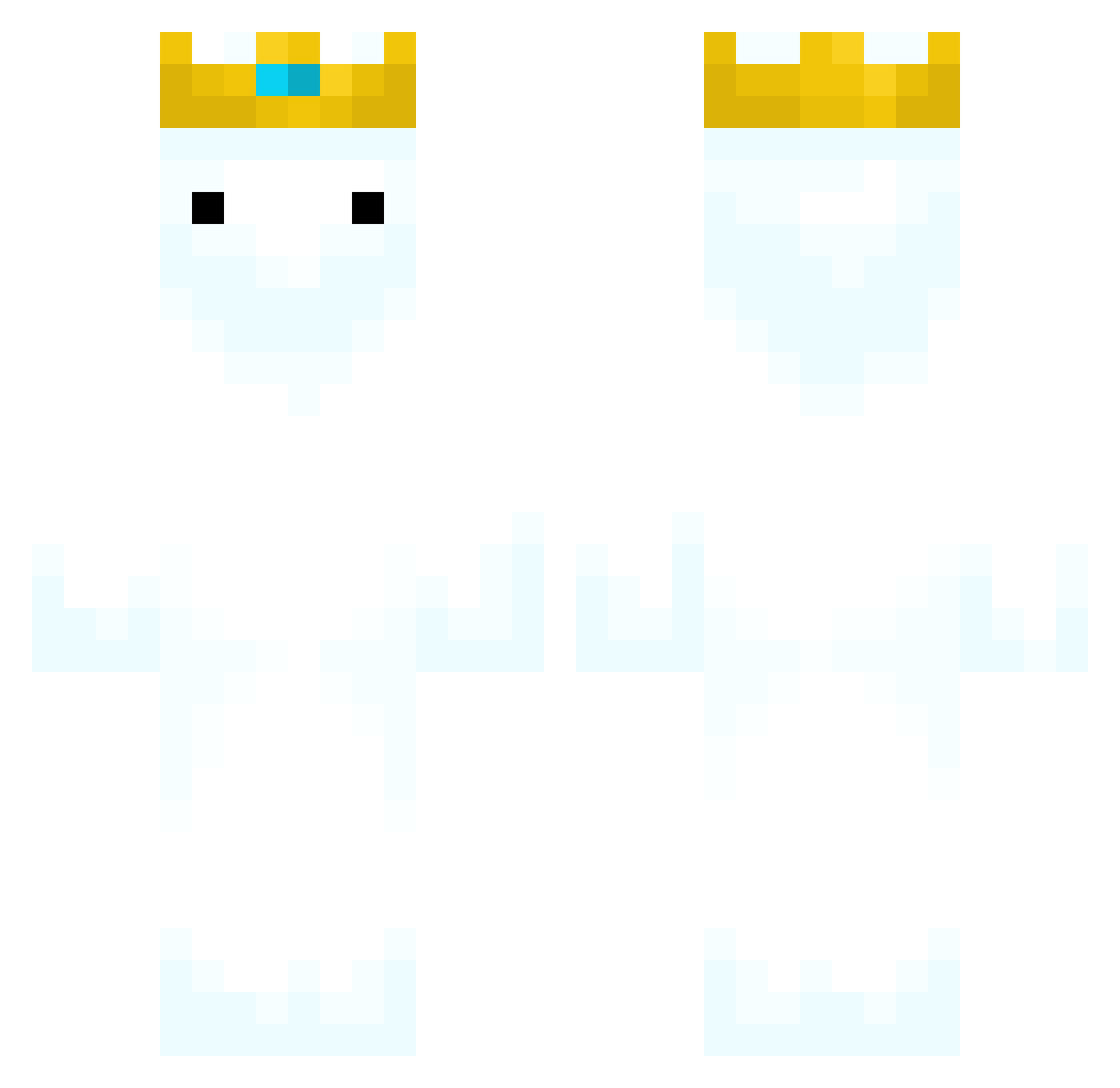 XX_Wade_XX Minecraft skin, front and back view