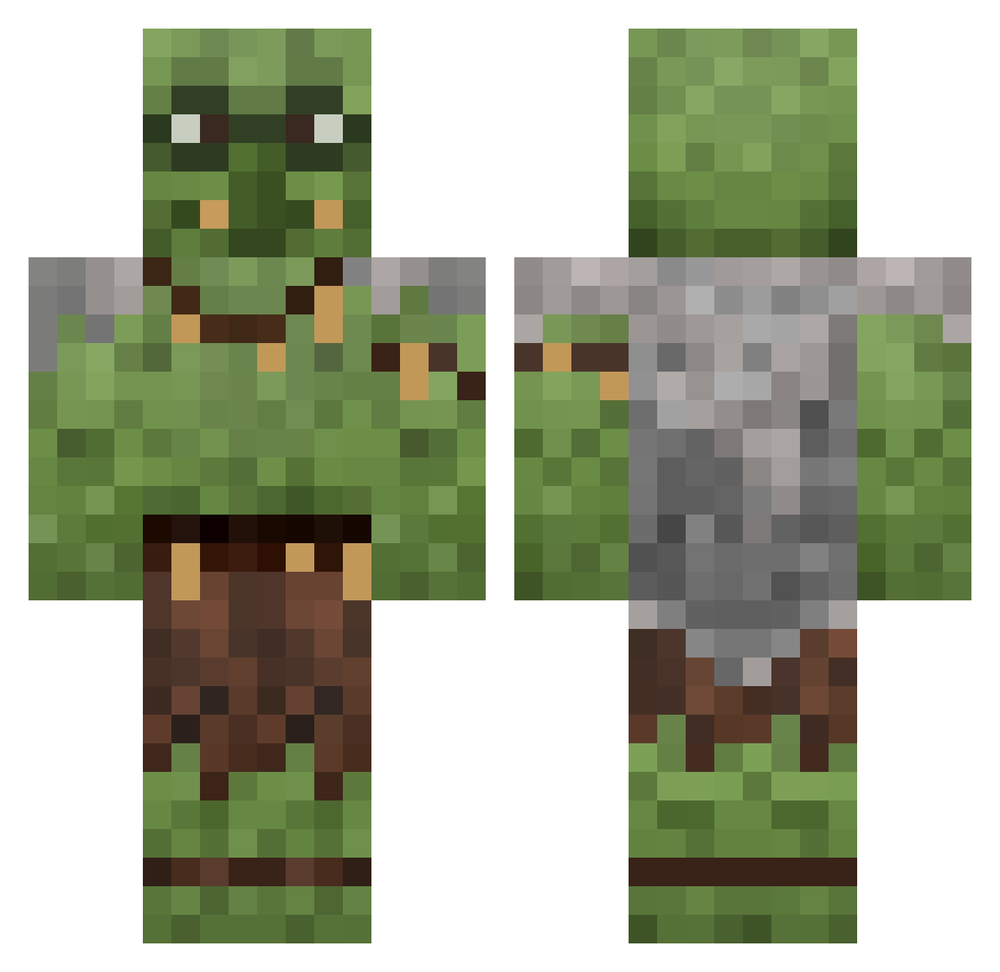 bee471 Minecraft skin, front and back view