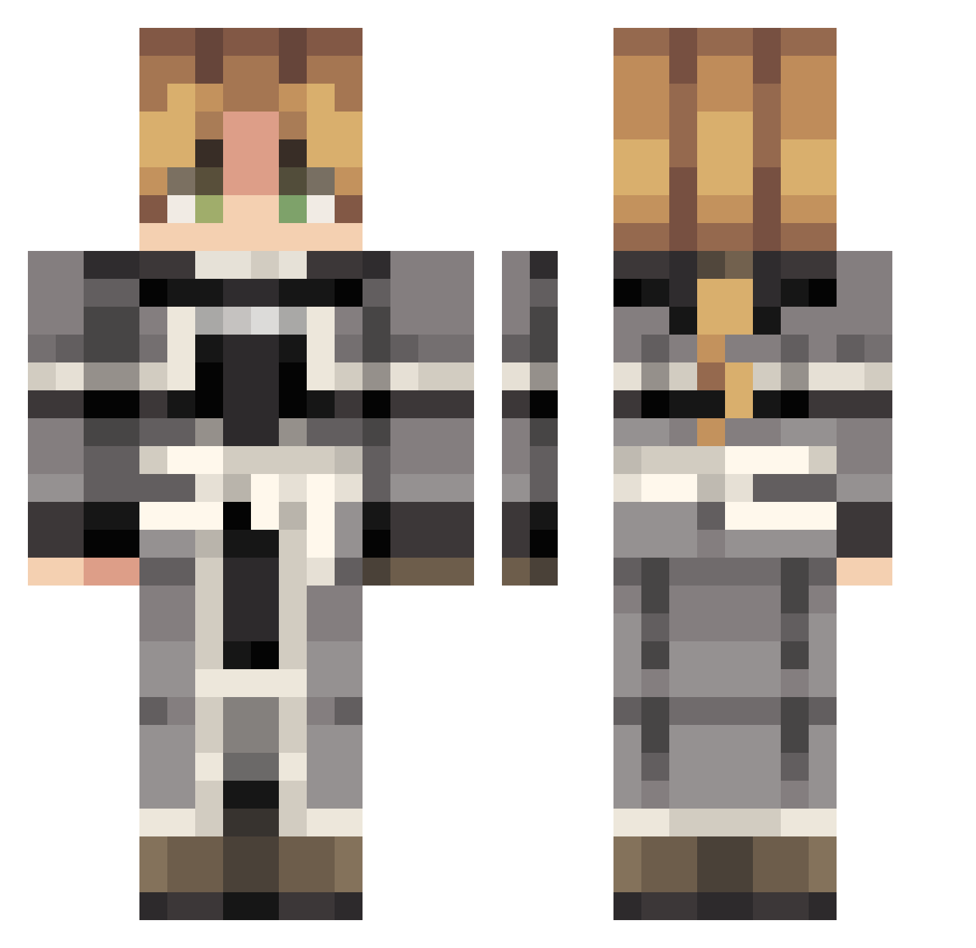 MrC_08 Minecraft skin, front and back view