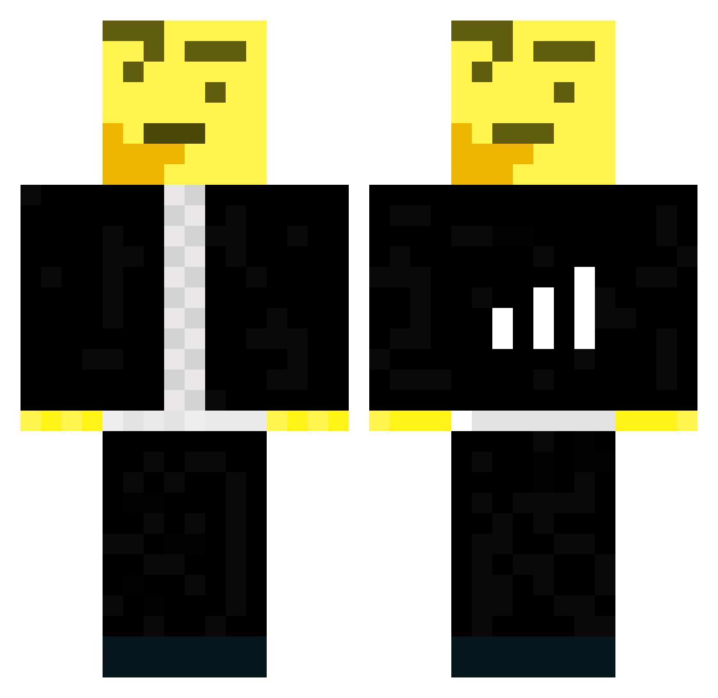 thinkin_king - thinking emoji Minecraft skin